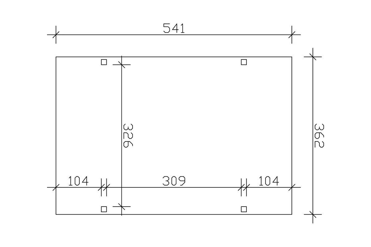 4018211246137_03 SKAN HOLZ Carport Westerwald 362 x 541 cm, natur