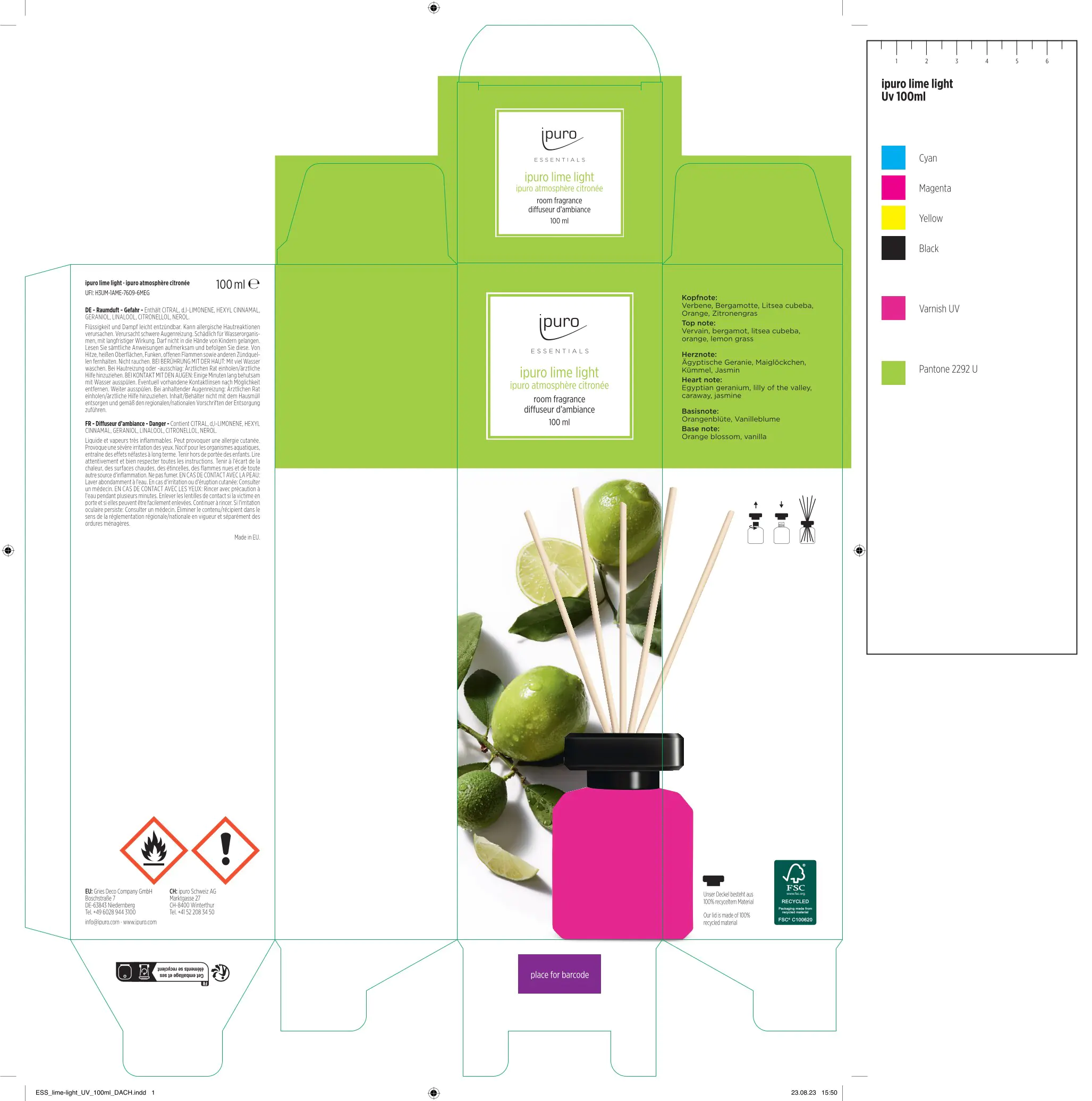 ipuro Raumduft Essentials Lime Light 100 ml