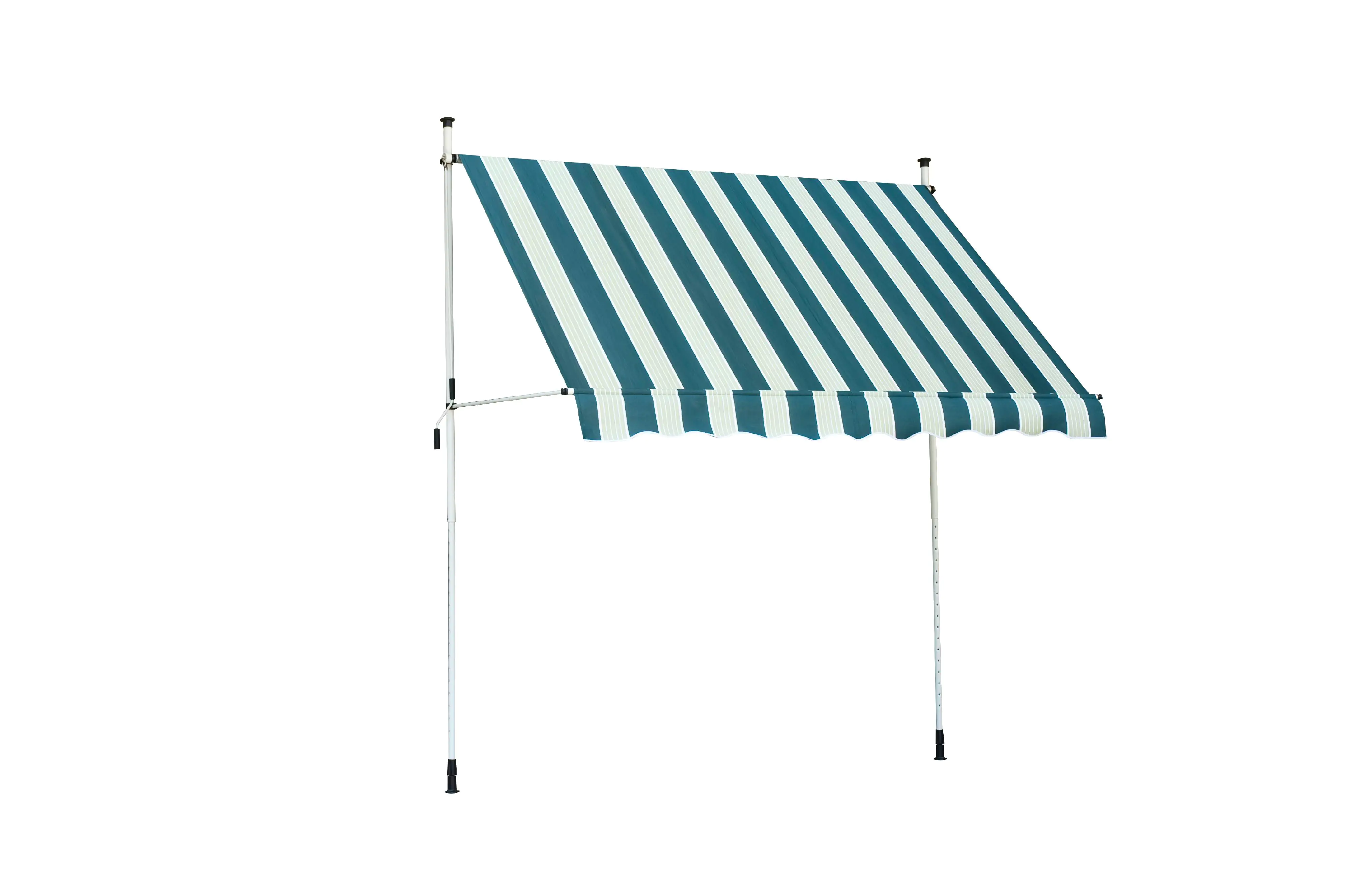 TrendLine Balkon-Markise 2,5 x 1,3 m grün-weiß gestreift