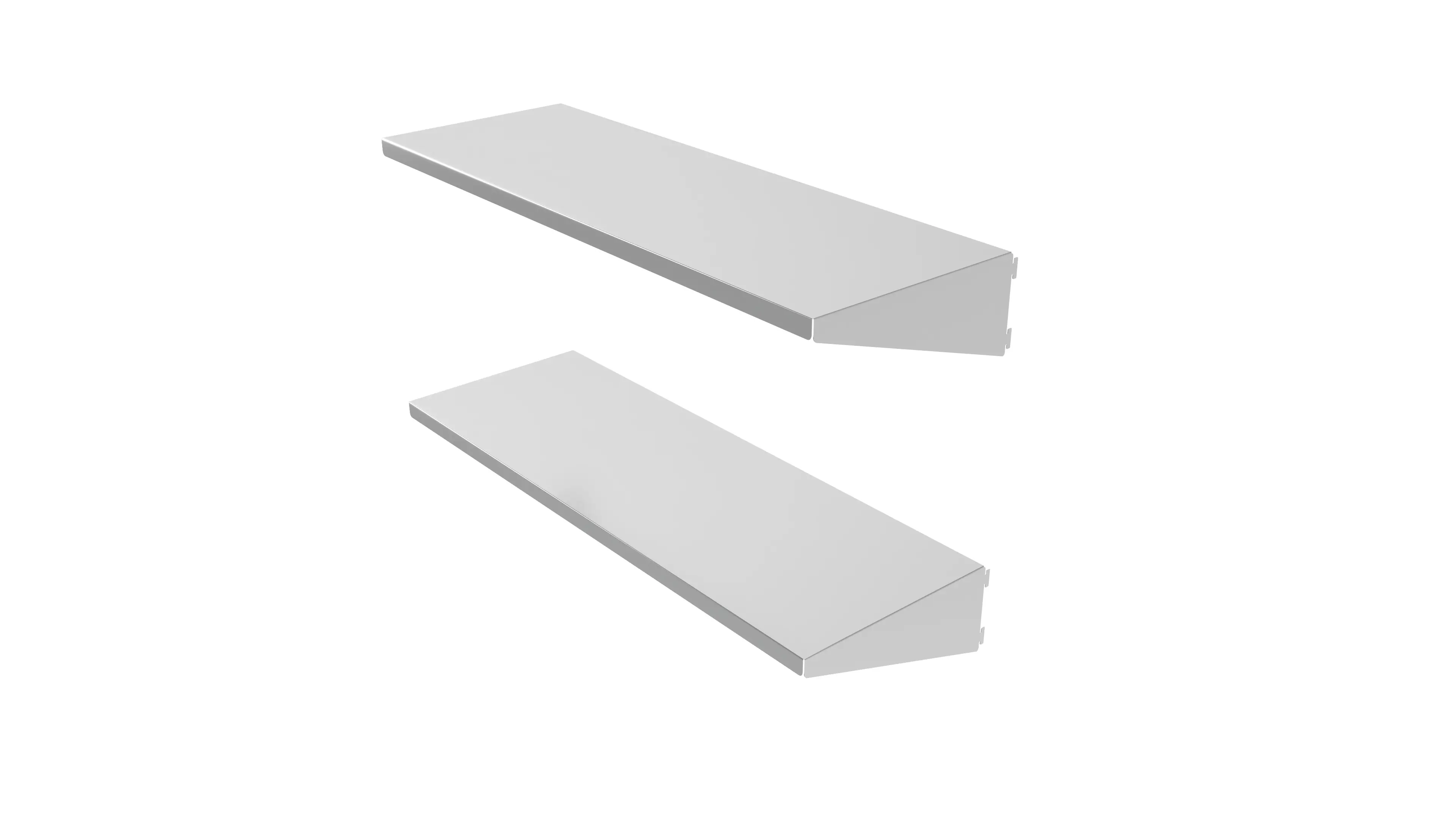 Floraworld Wandregal für Gerätehaus verzinkt 70 cm 2er-Set