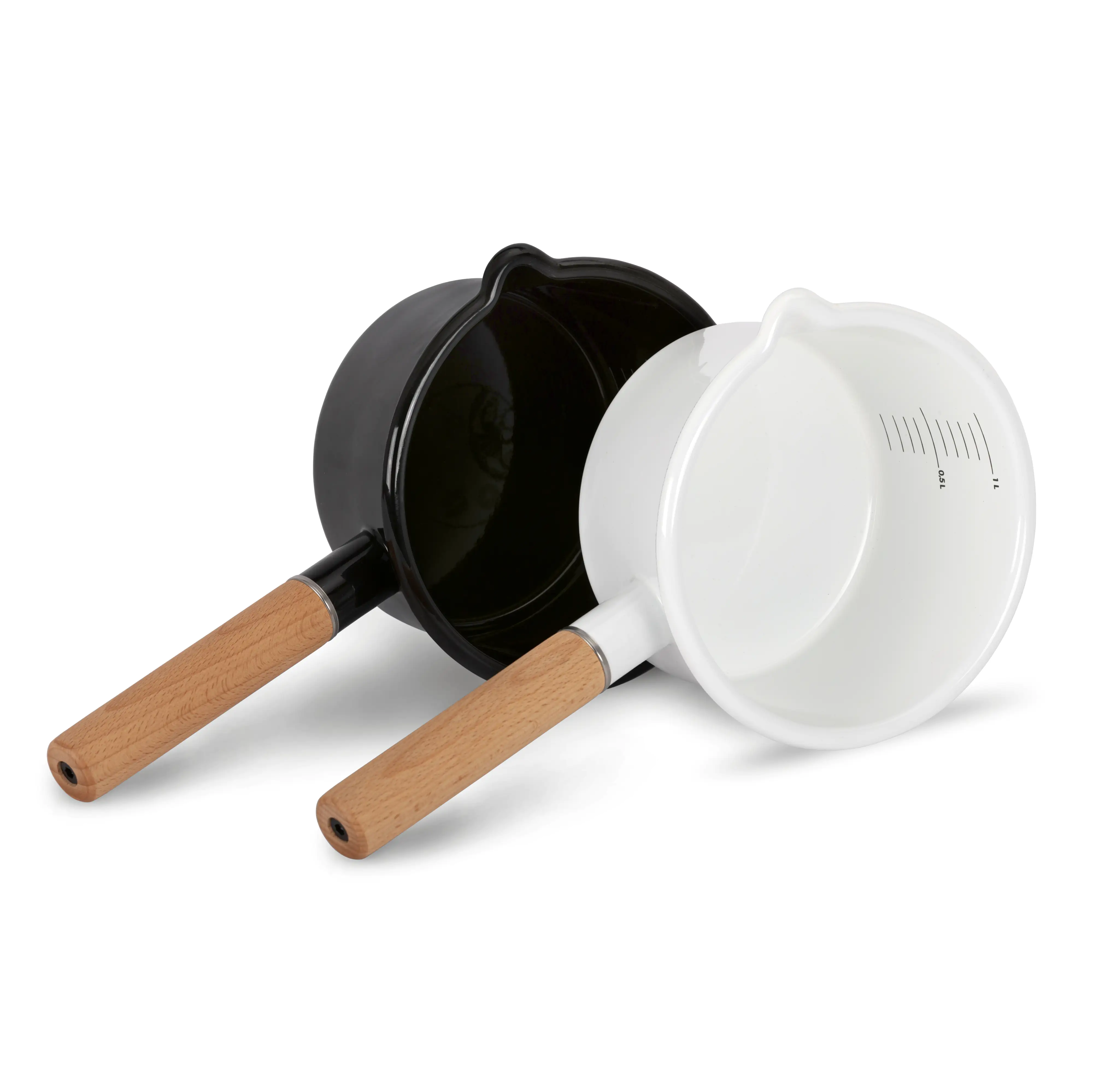 Petromax Stieltopf Emaille 1 Liter schwarz