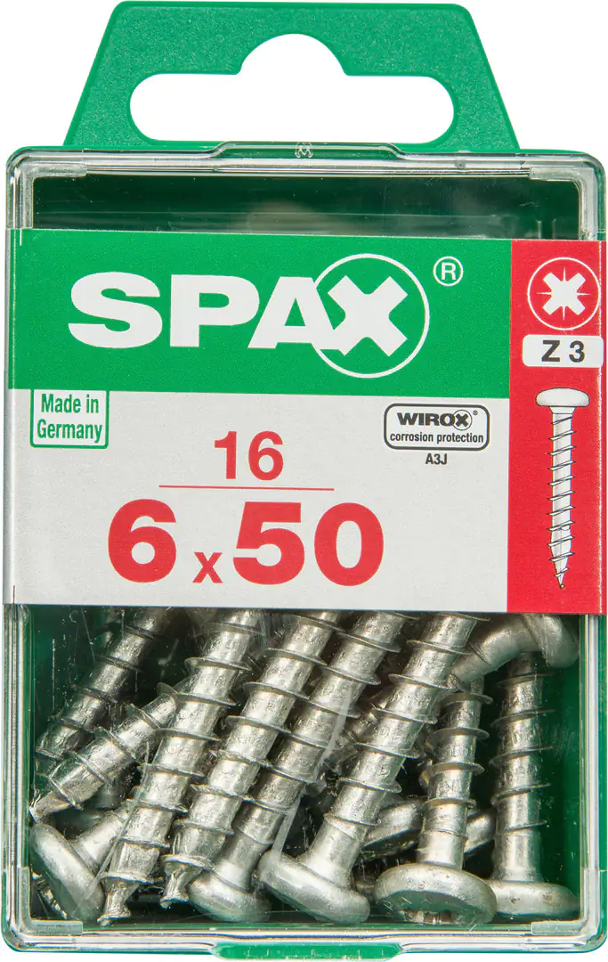 Spax Universalschrauben 6.0 x 50 mm TX 30 - 16 Stk.