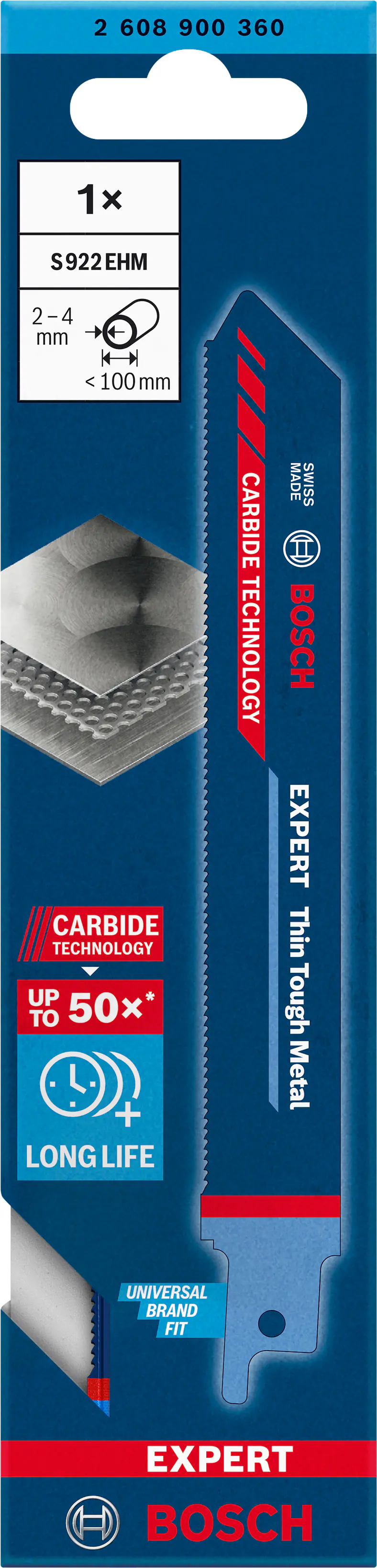 Bosch EXPERT Thin Tough Metal Säbelsägeblatt S922EHM