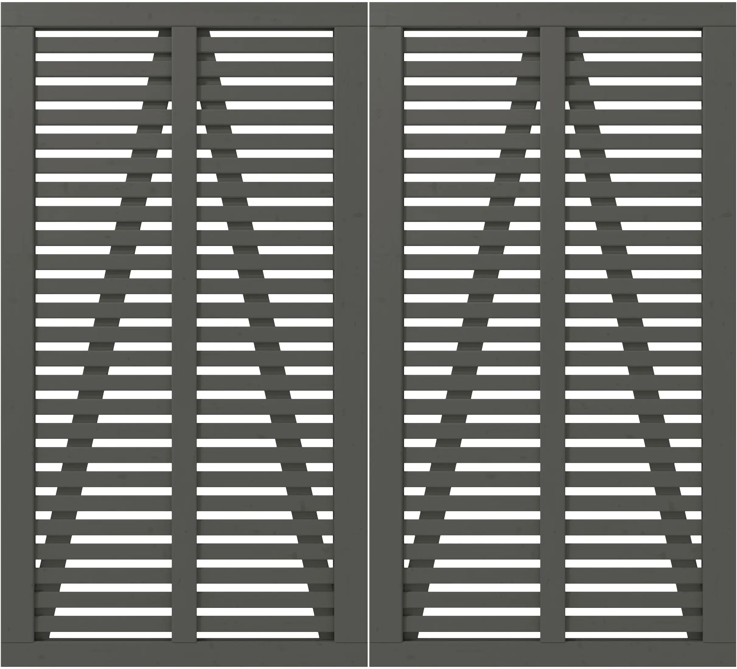 Plus Doppeltor Harmoni inkl. Beschläge 200 x 180 cm umbragrau fungizidbehandelt