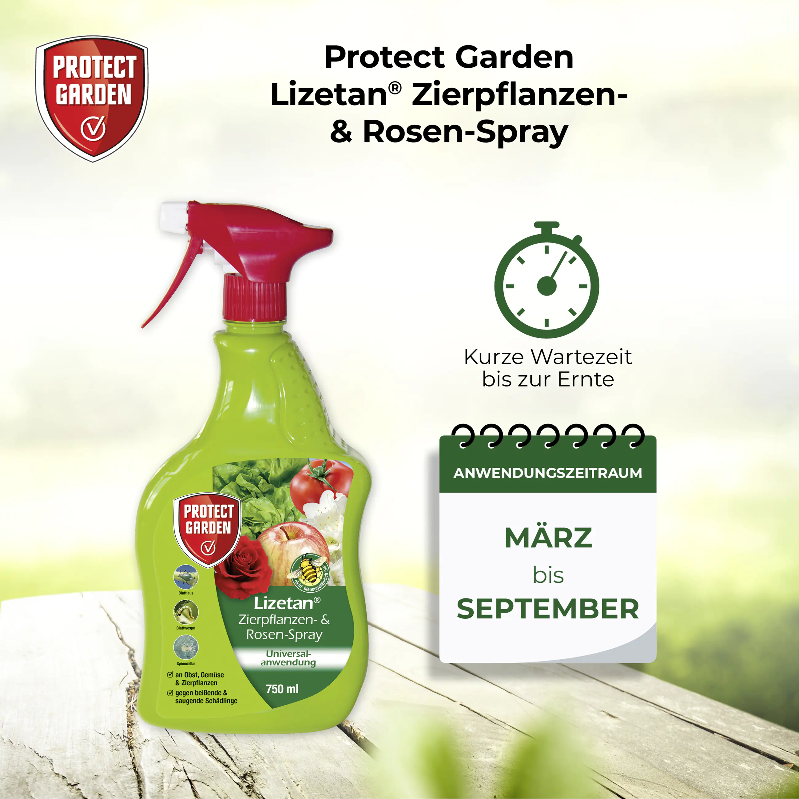 Protect Garden Lizetan Zierpflanzen- & Rosen-Spray AF 750 ml Protect Garden Lizetan Zierpflanzen- & Rosen-Spray AF 750 ml
