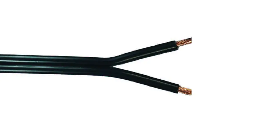 Lautsprecherleitung LS-FL 2 x 1,5 - 25 Meter, schwarz