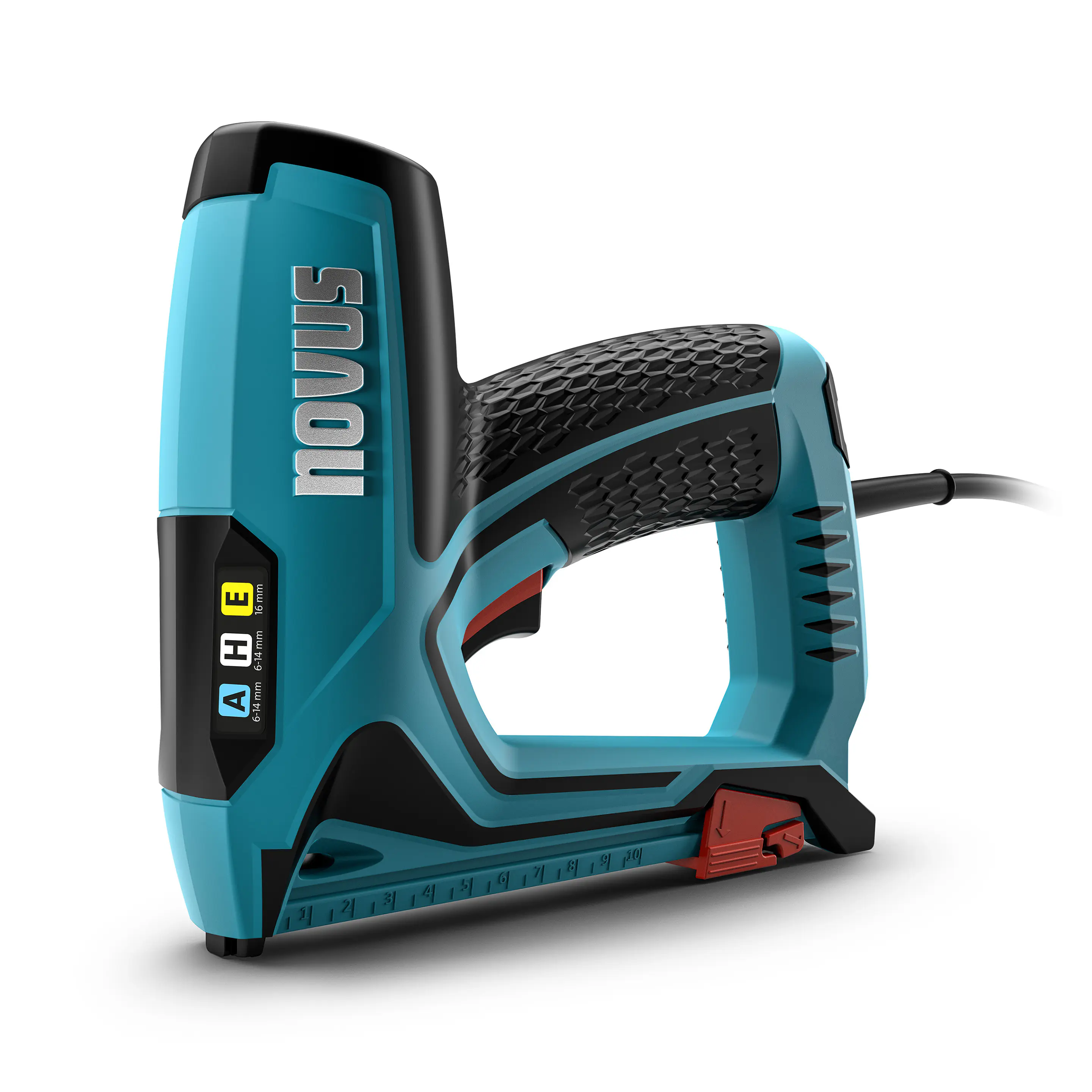 Novus Elektrotacker J-150 für Feindrahtklammern bis 14 mm und Nägel bis 16 mm