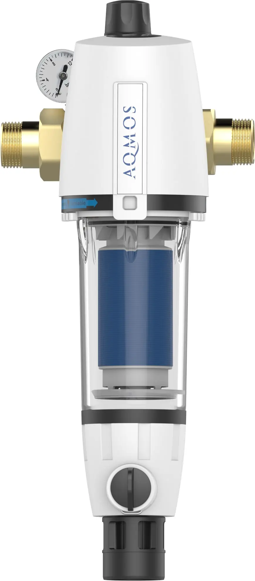 Aqmos Rückspülfilter mit Druckminderer und Manometer 25,4 mm (1")