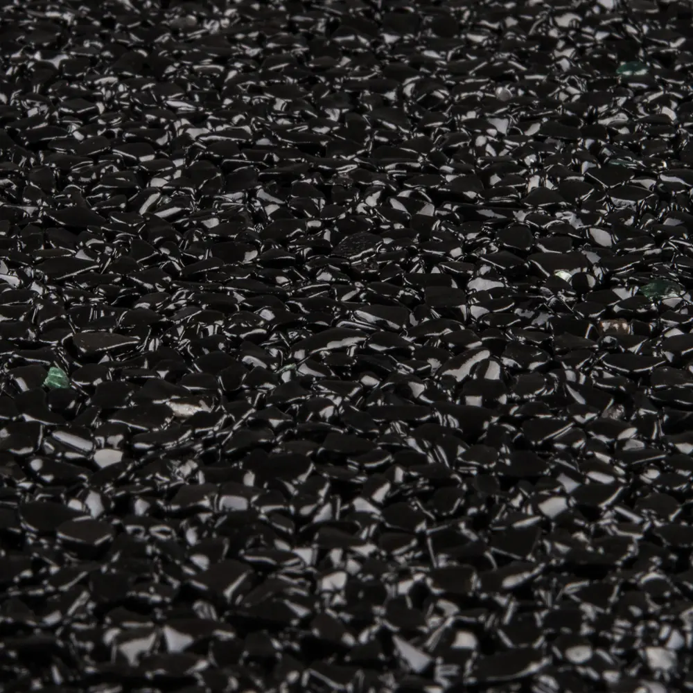 RAVELLO Steinteppich Boden Indoor Körnung Mittel Farbe schwarz 19 kg Set