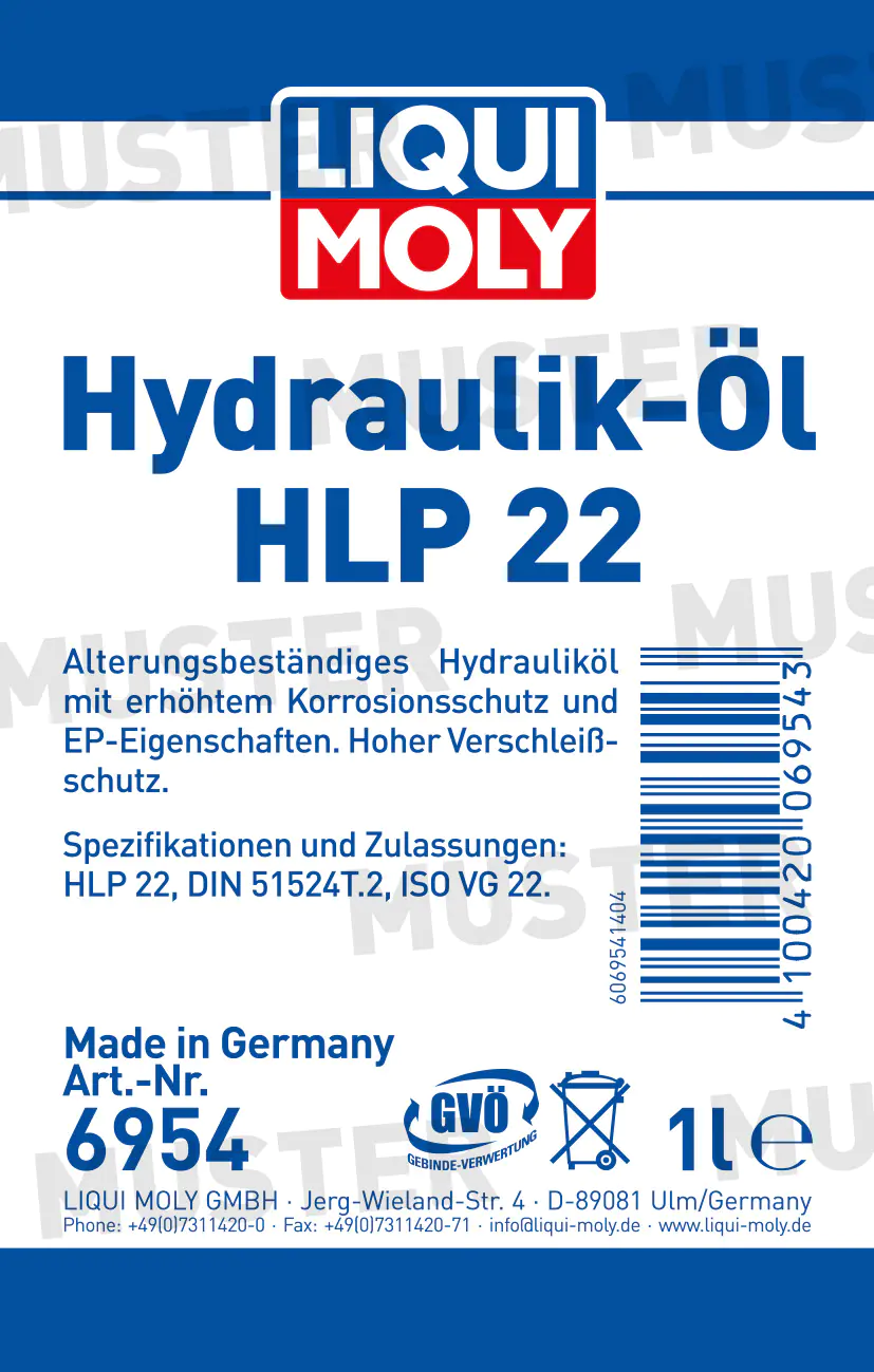 Liqui Moly Hydrauliköl HLP 22 1 L