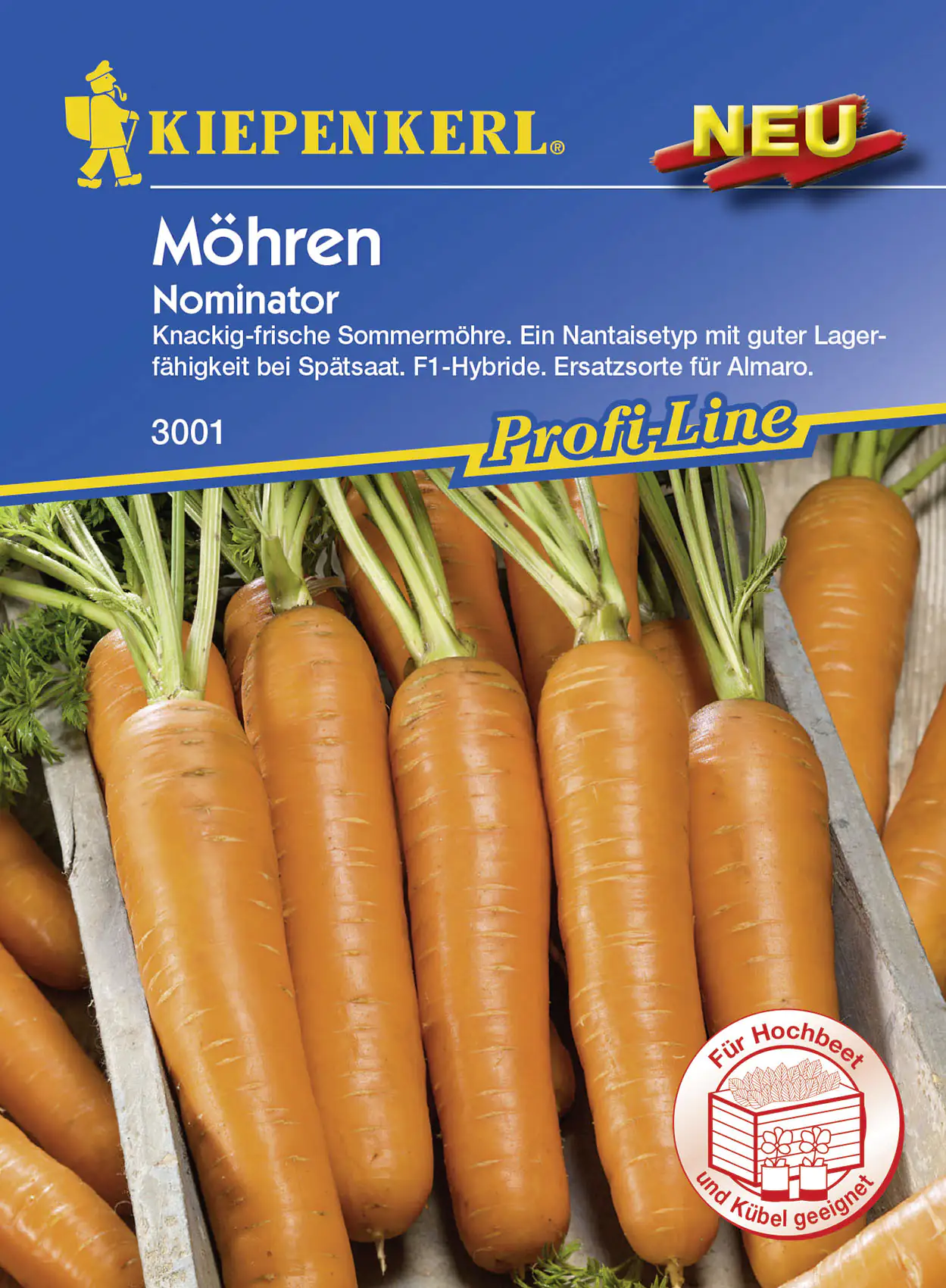 Kiepenkerl Möhre Nominator Daucus carota, Inhalt: ca. 5 lfd. Meter