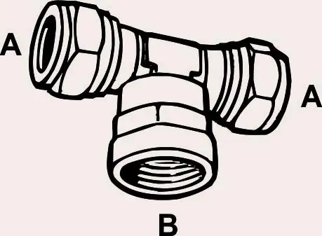 Cornat Klemmring T-Stück Ø 18 / 1/2"