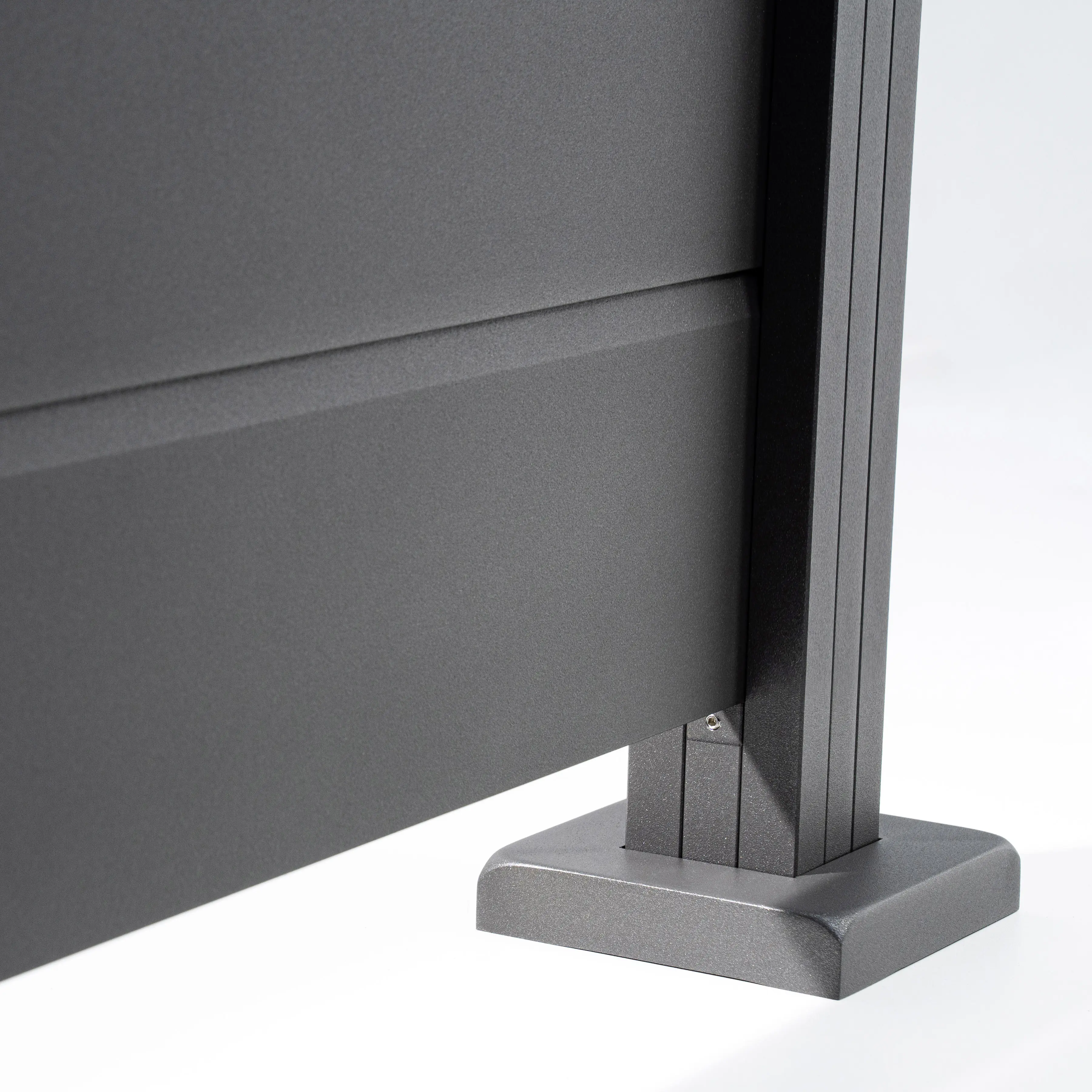 Ambiente Alu-Zaun Grundset Paneel 150 grau 187 x 244,2 cm 
