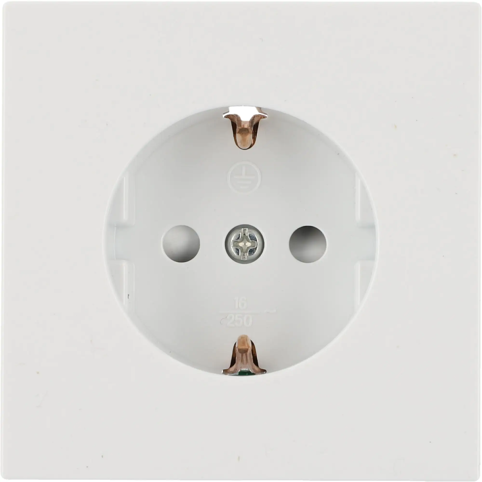 Unitec Steckdose mit Berührschutz ultraweiß, Serie Sao Paulo