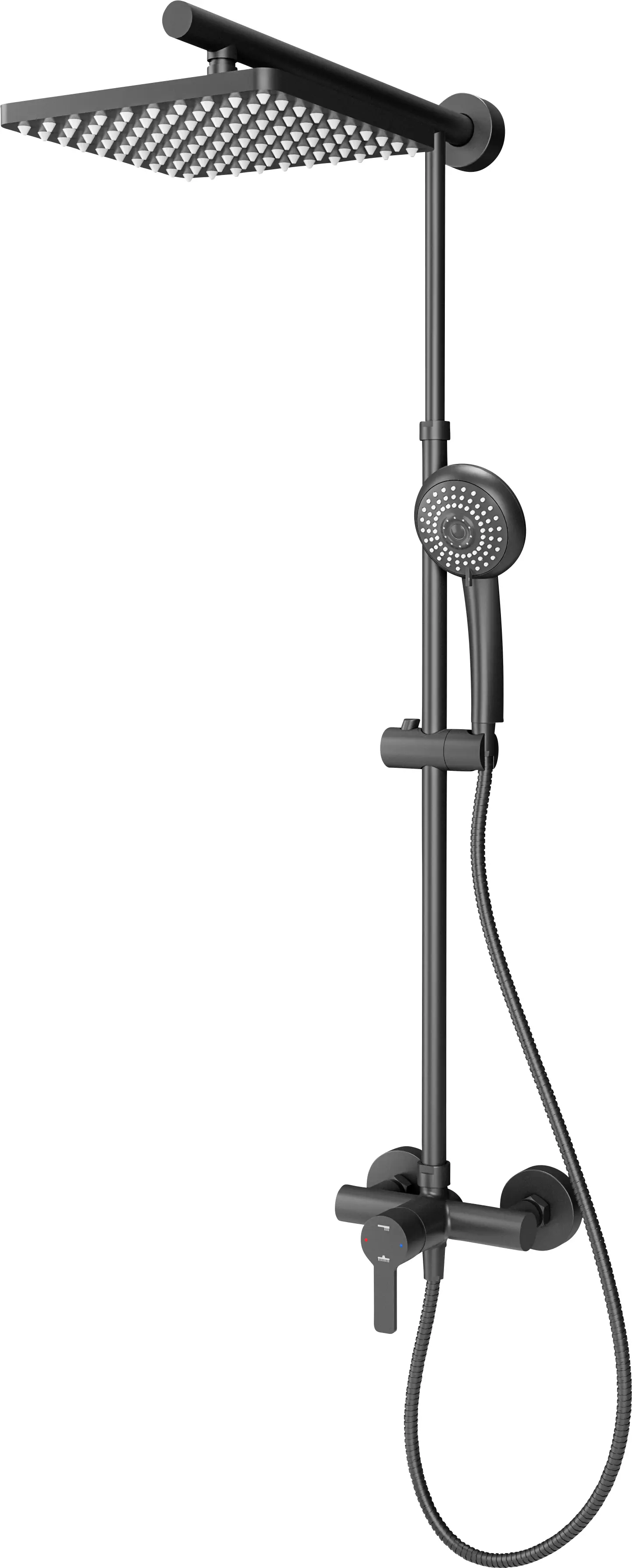 Schulte DuschMaster Rain Classic mit Einhebelmischer eckig