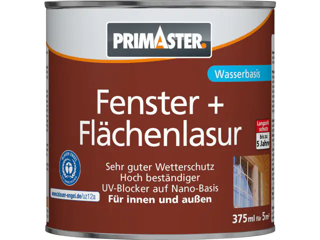 Primaster Fenster und Flächenlasur 375 ml kiefer Primaster Fenster und Flächenlasur 375 ml kiefer