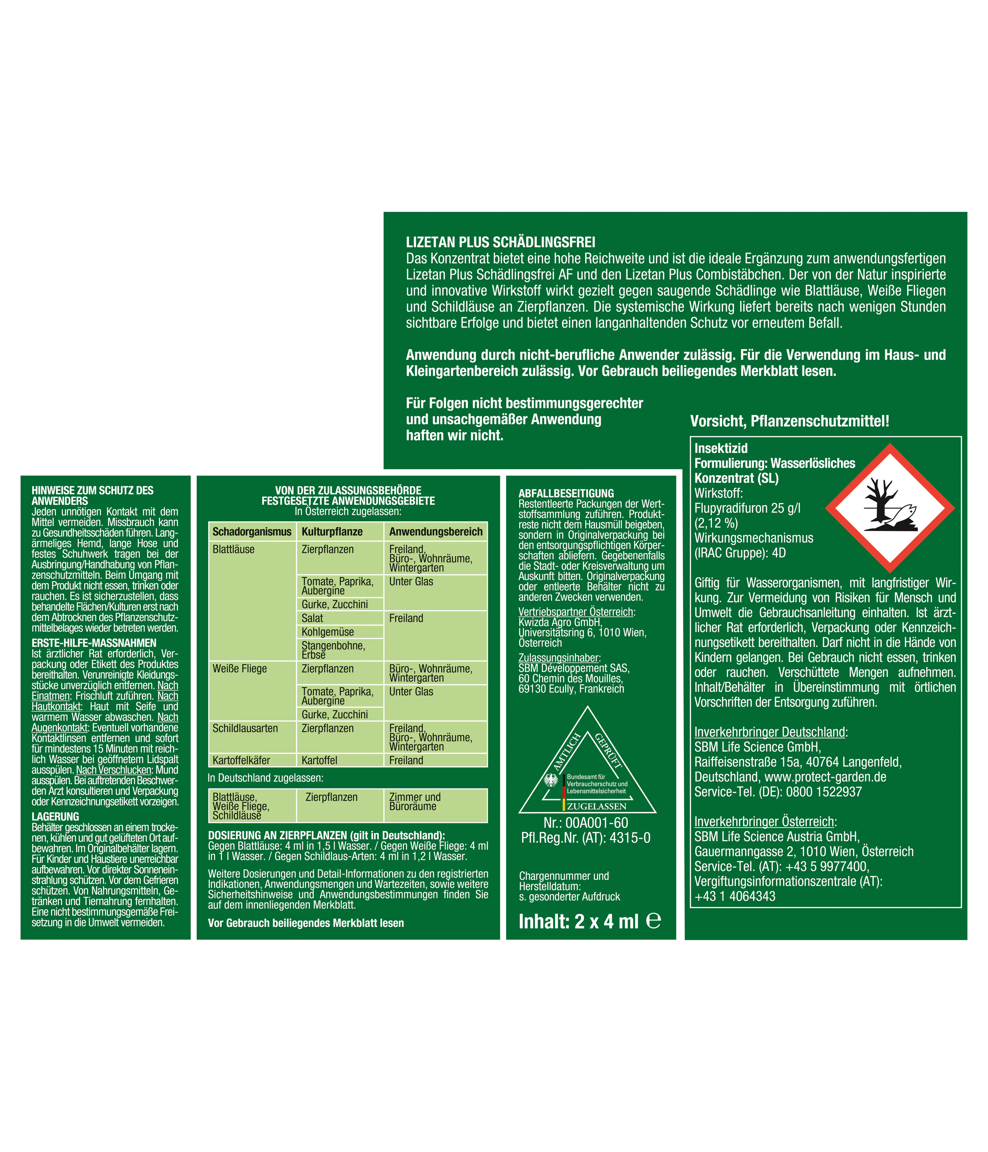 Protect Garden Lizetan Plus Schädlingsfrei 2 x 4 ml Protect Garden Lizetan Plus Schädlingsfrei 2 x 4 ml