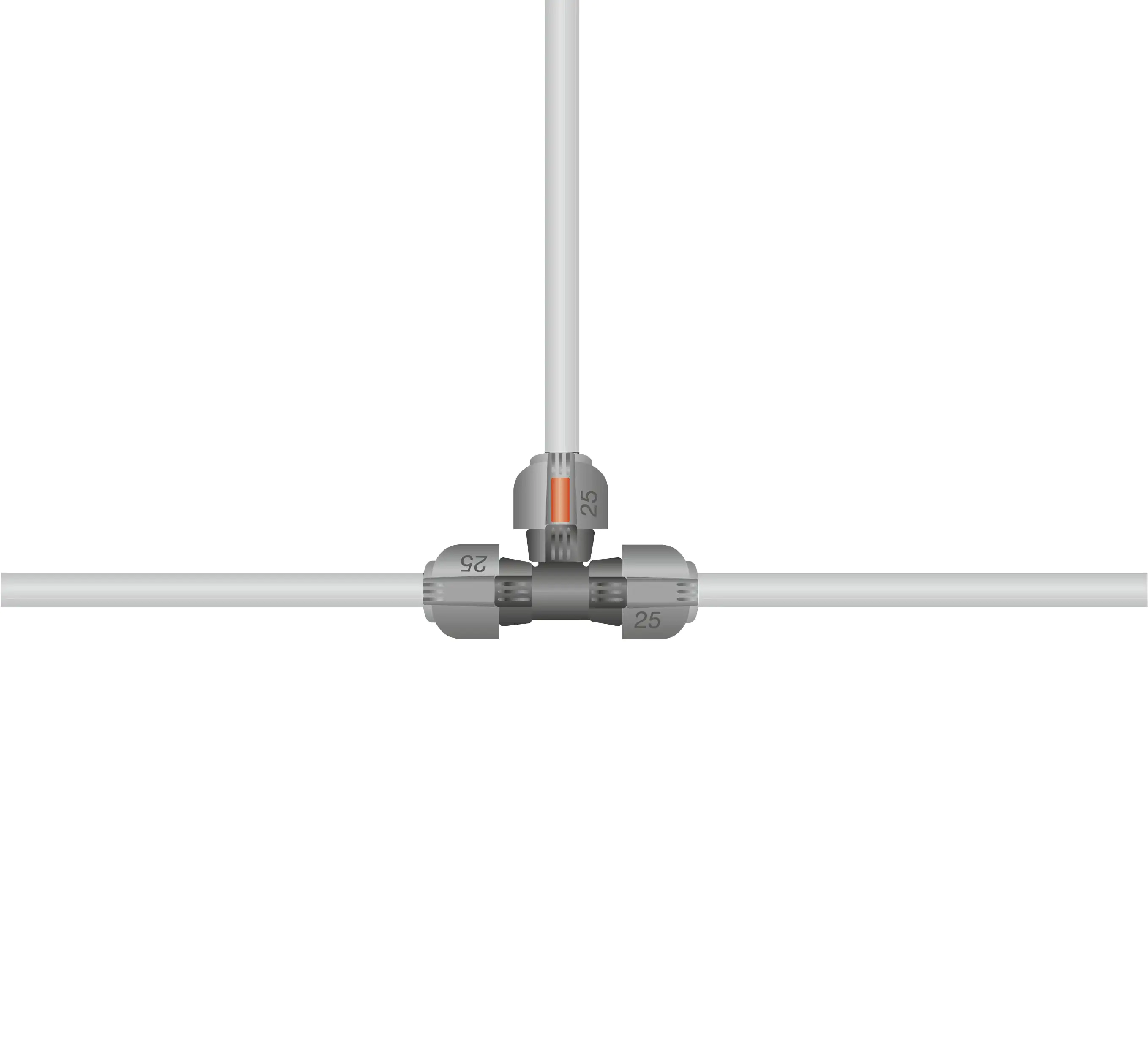 Gardena T Stück Quick Easy 25 mm Gardena T Stück Quick Easy 25 mm