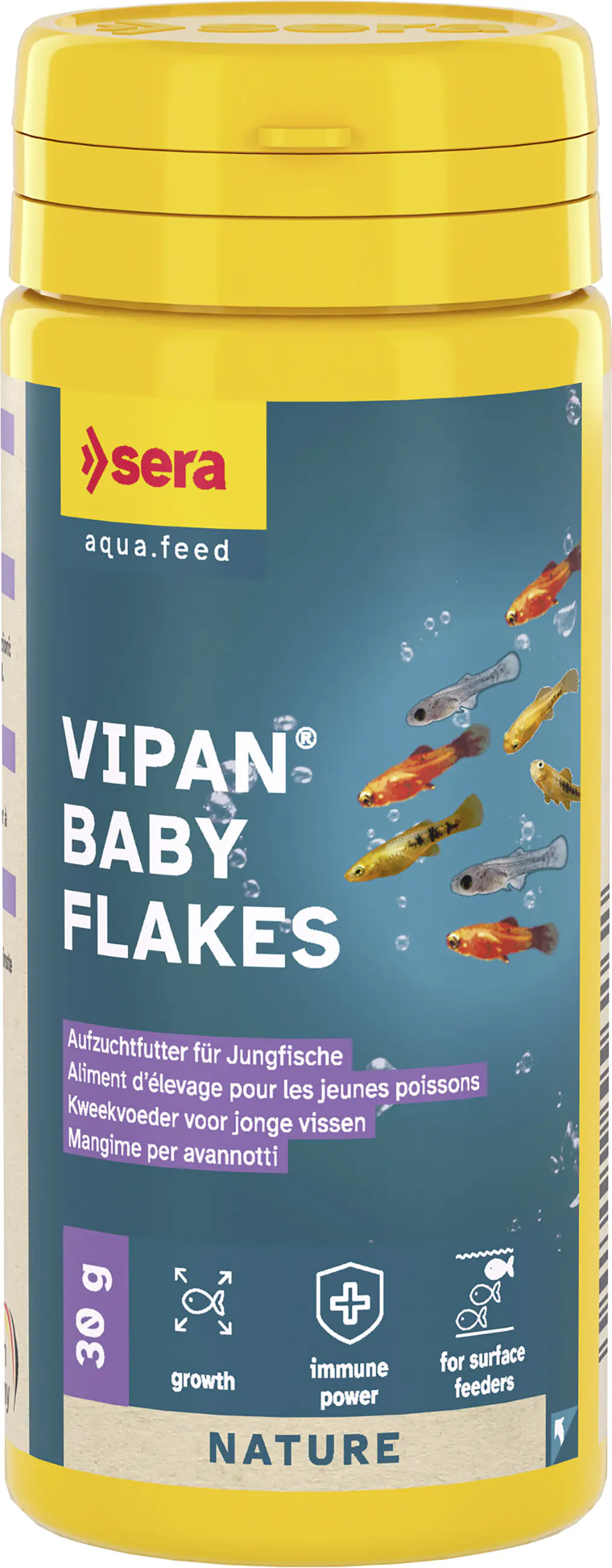Sera Fischfutter zur Aufzucht Vipan Baby Flakes 50 ml