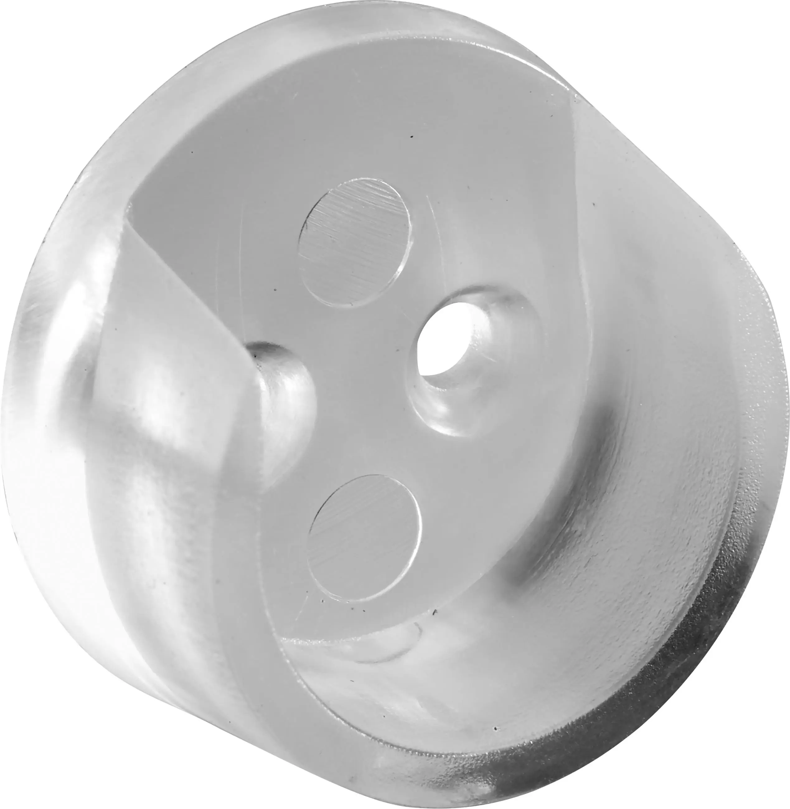 Hettich Schrankrohrlager rund Ø 25 mm transparent - 2 Stück