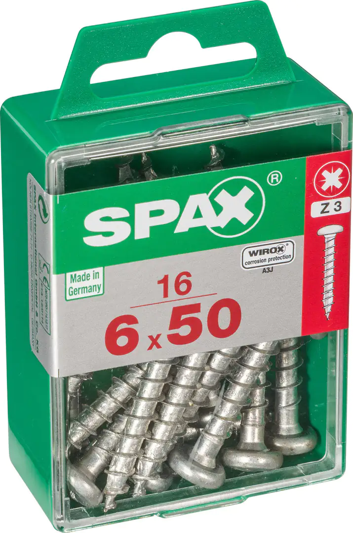 Spax Universalschrauben 6.0 x 50 mm TX 30 - 16 Stk.