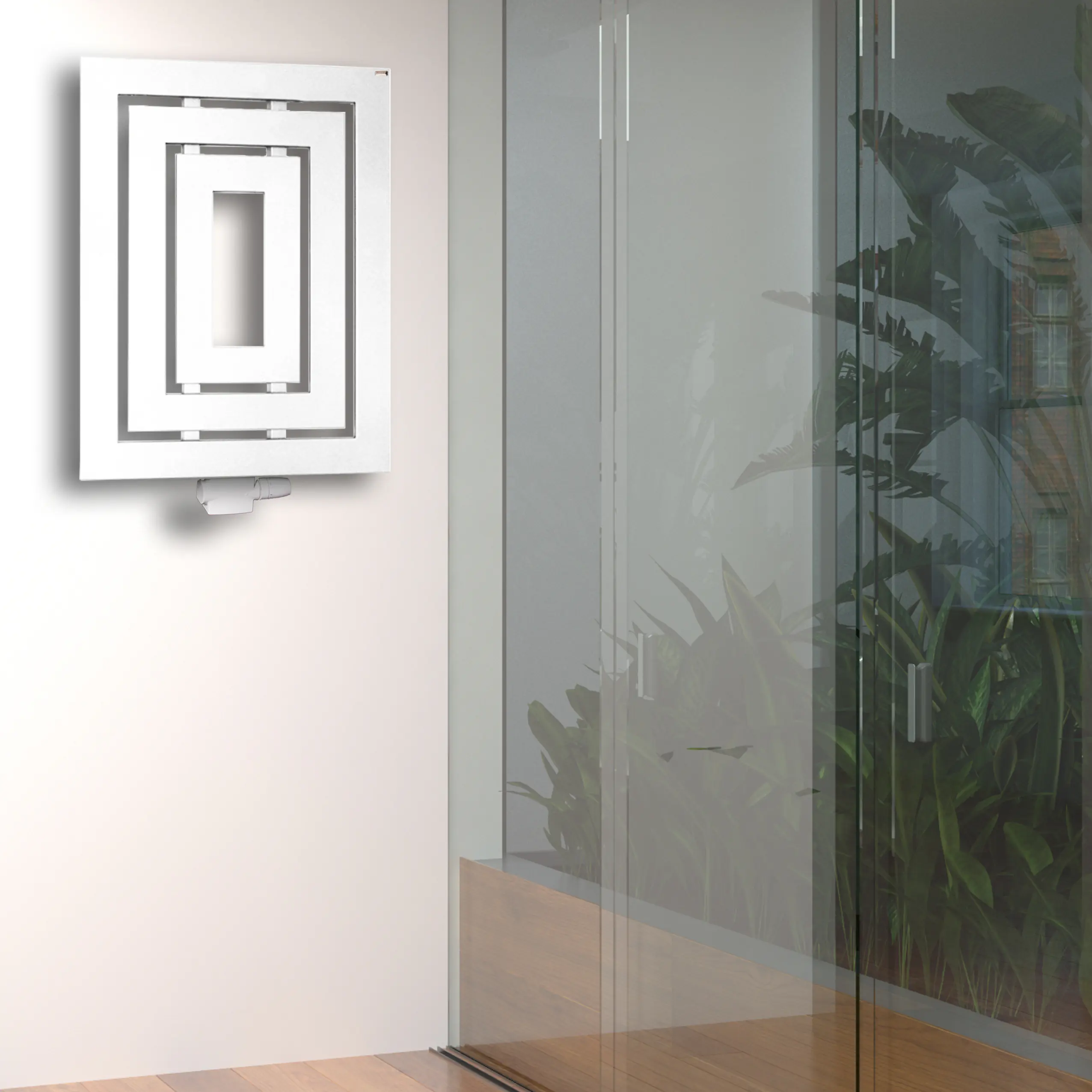 Szagato Badheizkörper Insight 80 x 60 cm weiß 612 Watt