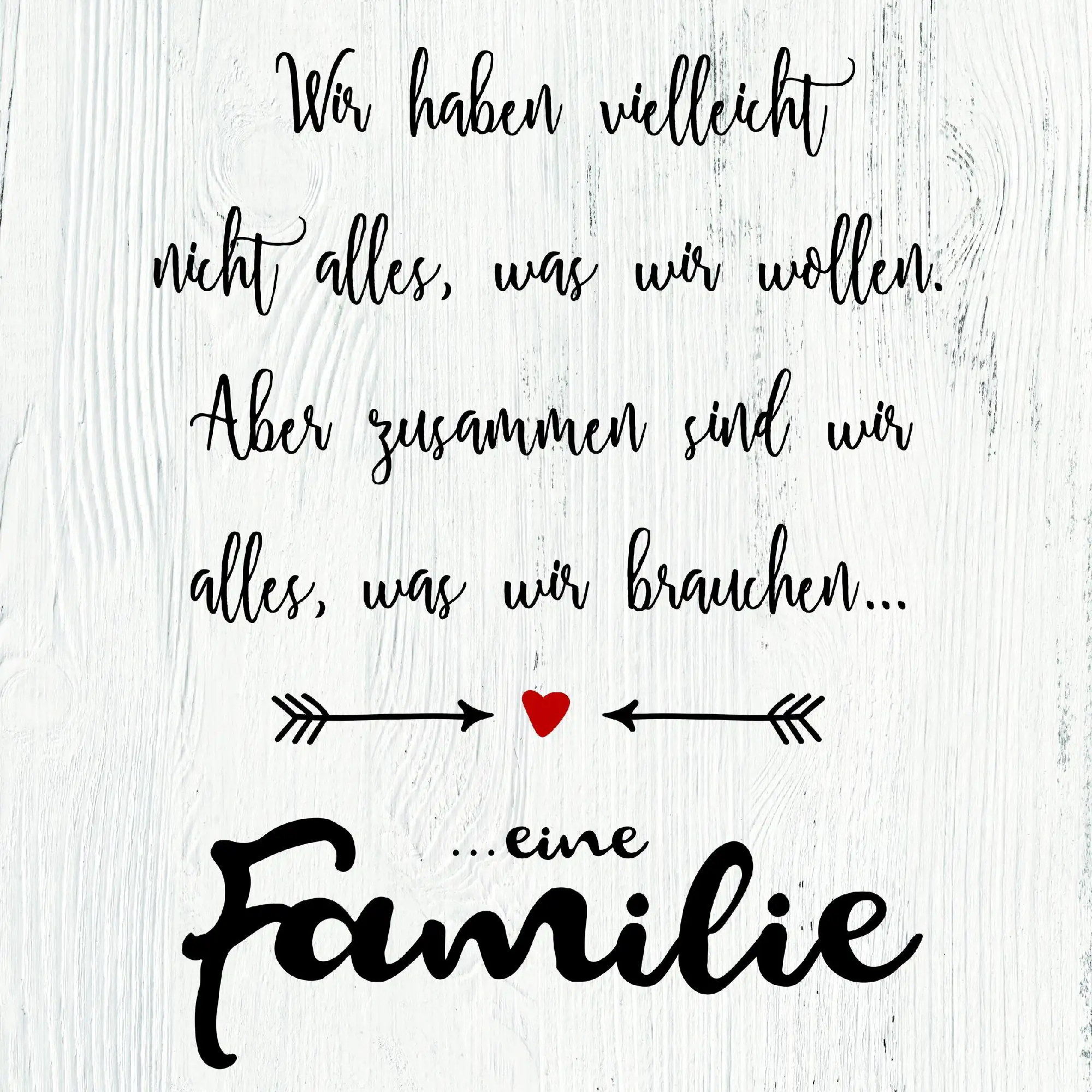 Deco-Block Bild - Familie 39 x 39 cm