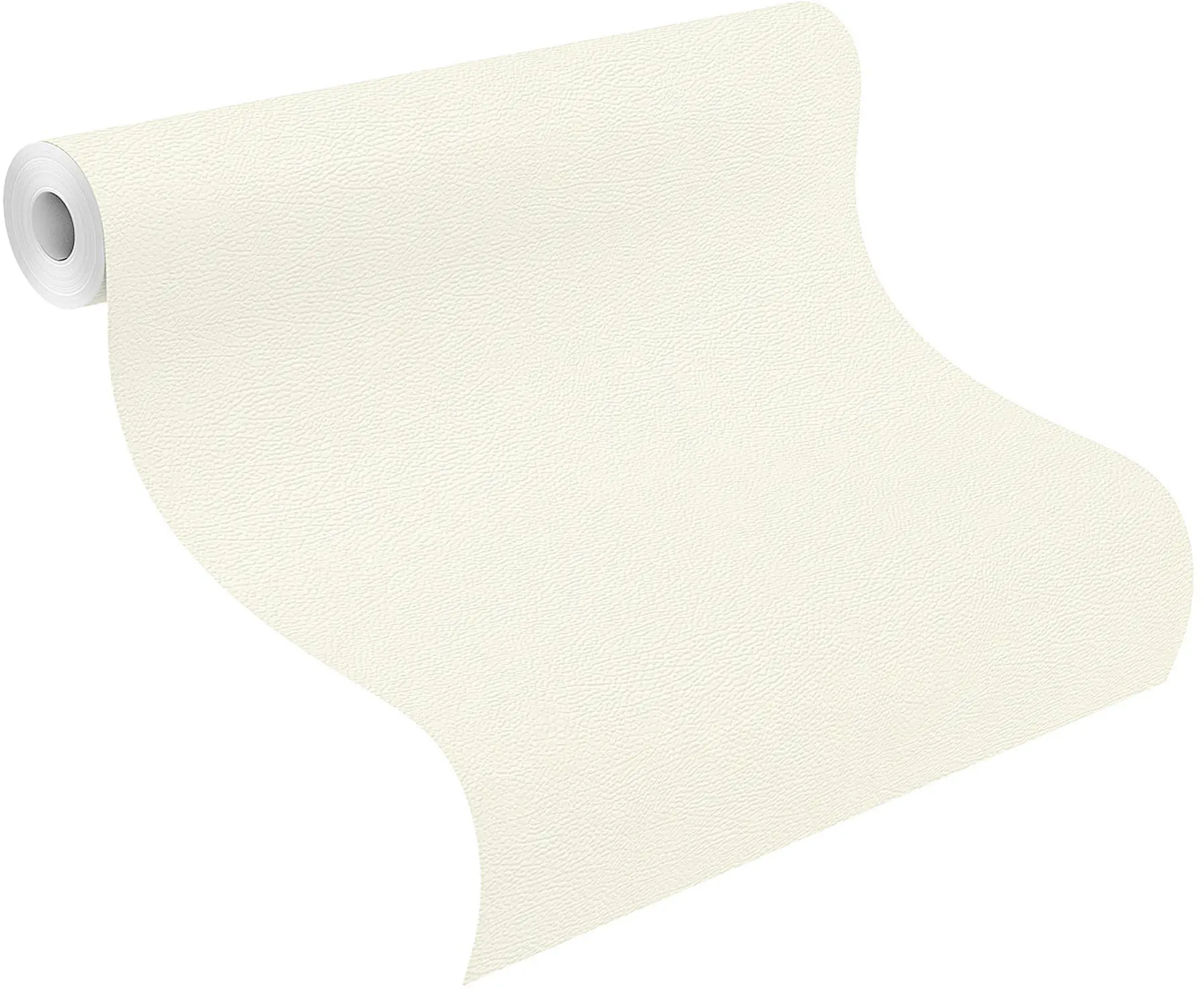 Rasch Vliestapete 752632 Weiß-Cremeweiß Uni 10,05 m x 0,53 m