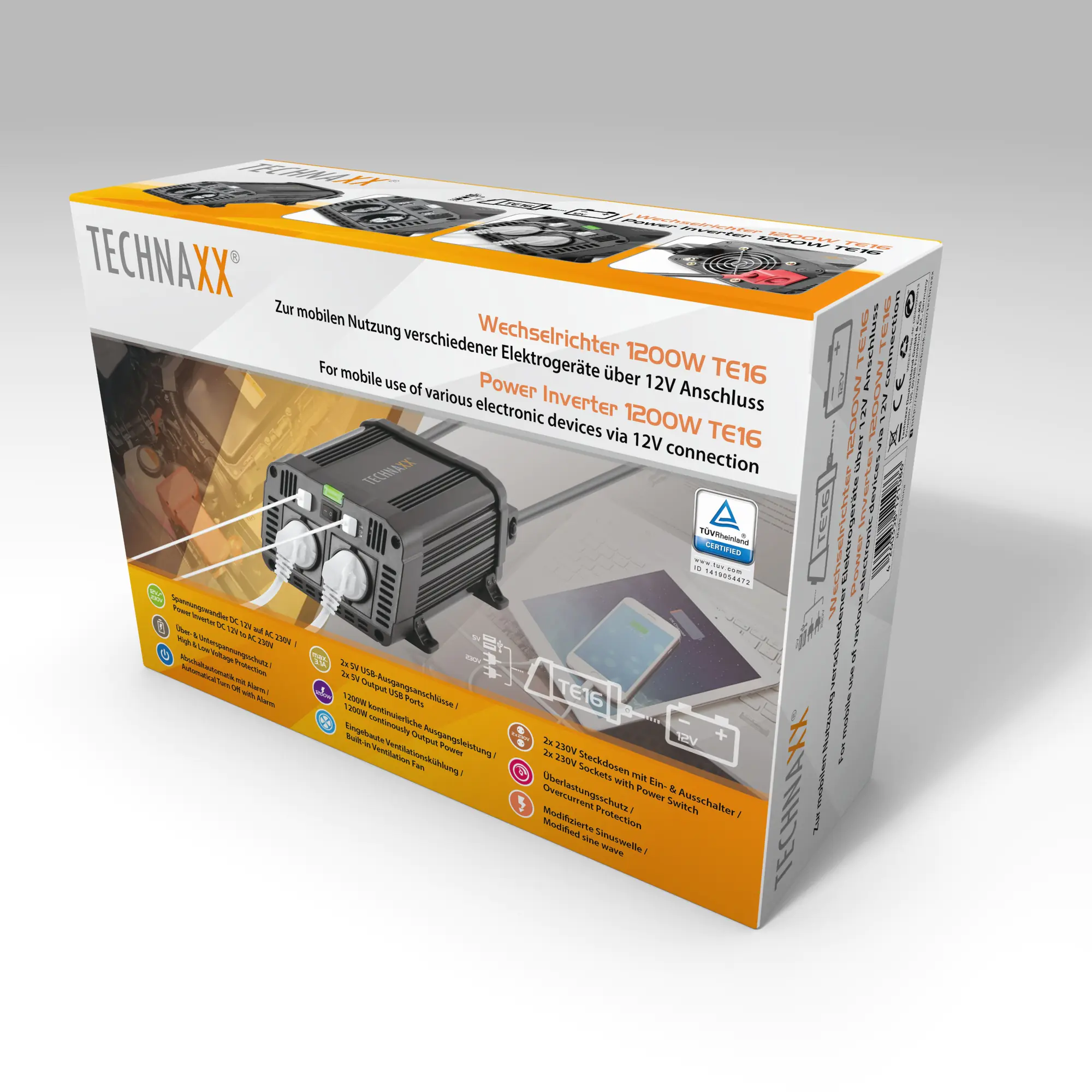 Technaxx Spannungswandler TE16 1200W