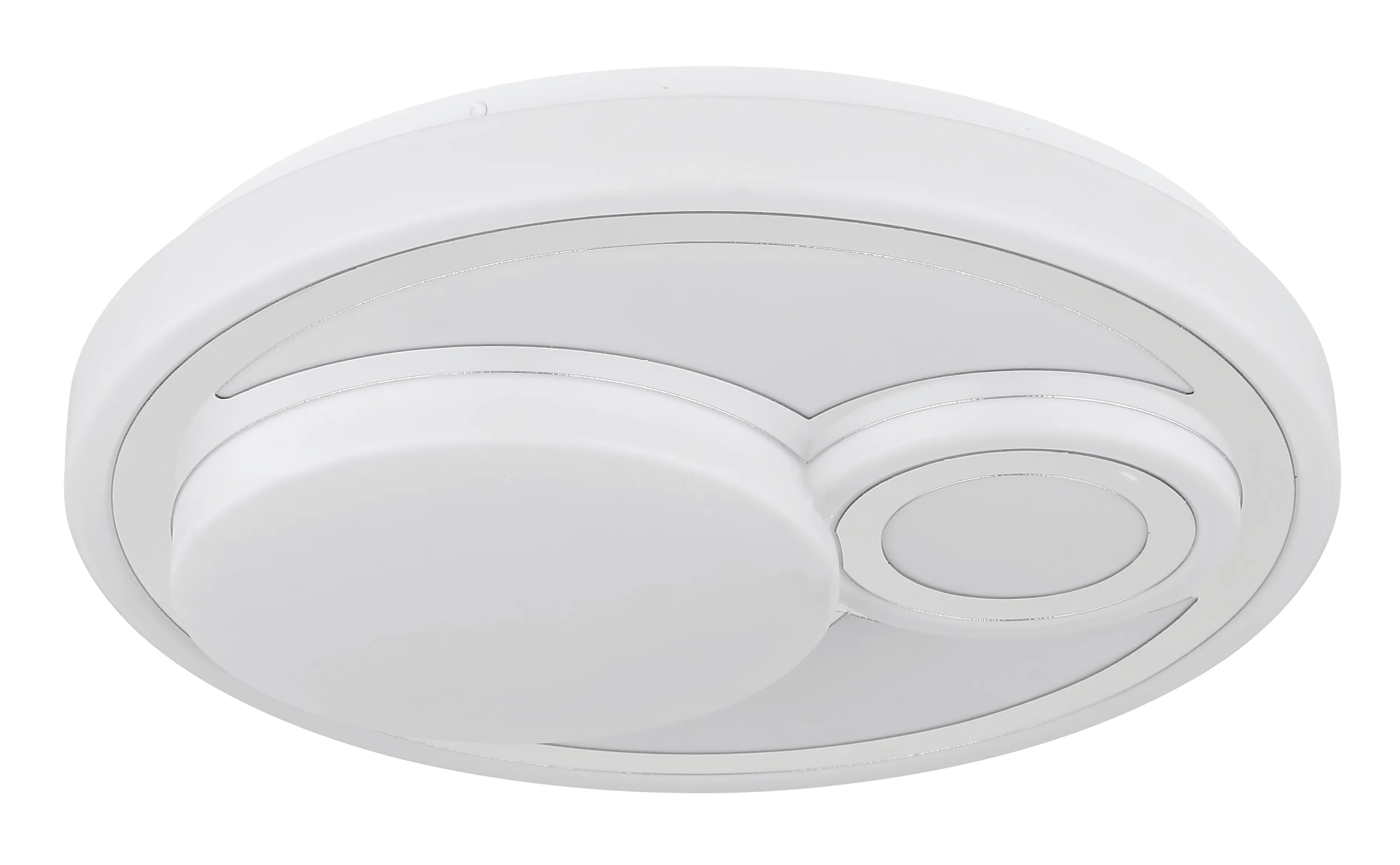 Globo Deckenleuchte Ruiz 38 x 7,5 cm (Ø x H) weiß matt warmweiß-kaltweiß