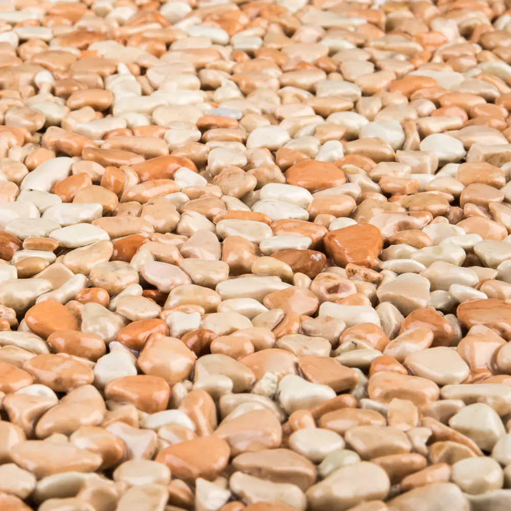 RAVELLO Steinteppich Boden Indoor Körnung Gross Farbe rosa 26 kg Set