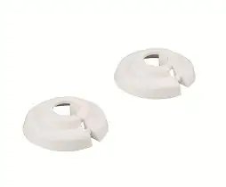 sanicomfort PVC-Klapprosetten 12 mm, weiß, 2 Stück