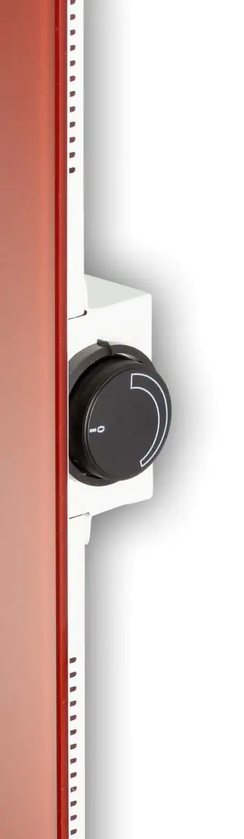 Bella Jolly Infrarot Glasheizkörper 45x120 cm 850 Watt, rot