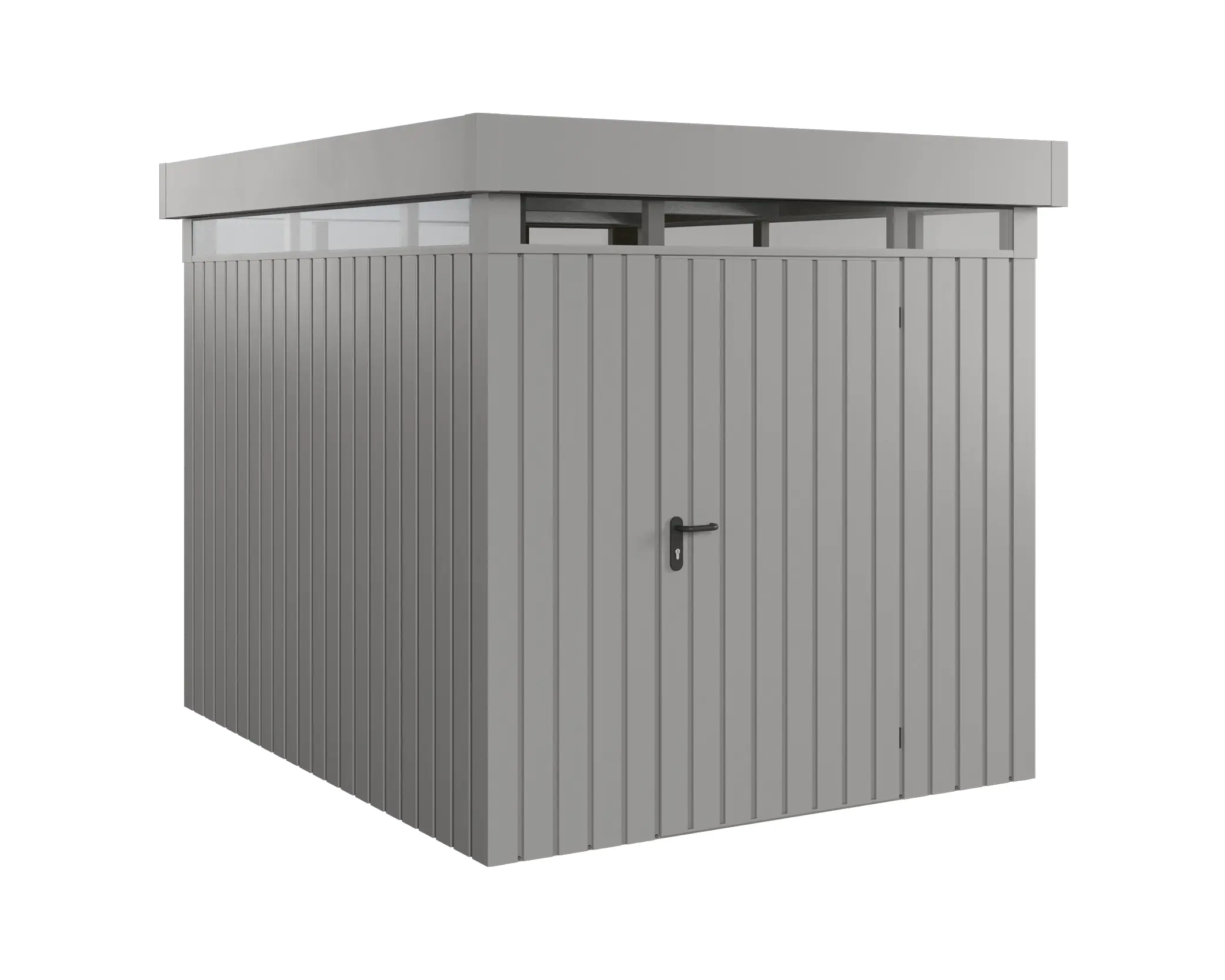 EcoStar Metallgerätehaus Euroline EFD6 LB graualuminium 214 x 262 cm 1-flg. EcoStar Metallgerätehaus Euroline EFD6 LB graualuminium 214 x 262 cm 1-flg.
