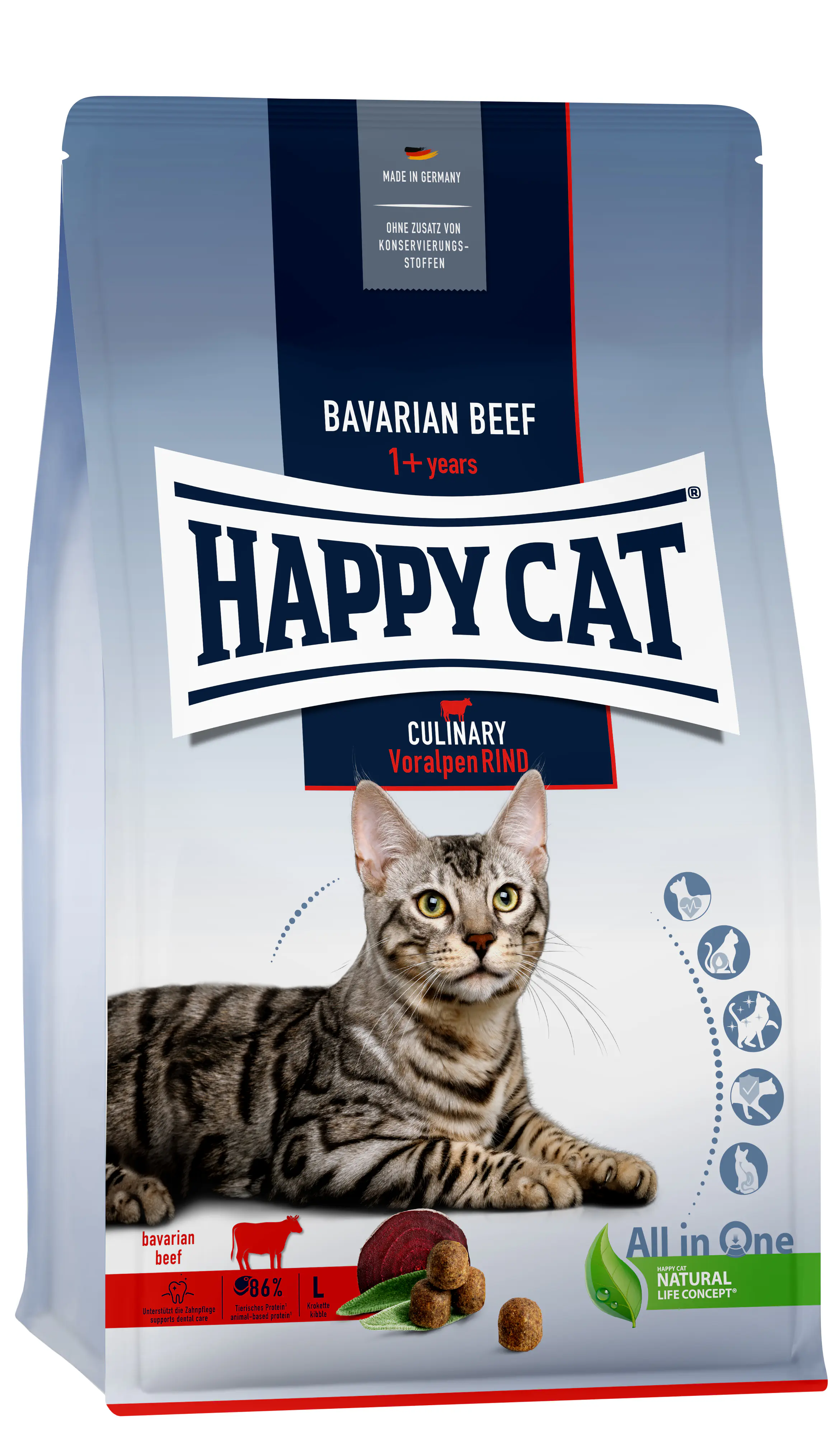 HappyCat Katzenfutter Culina Voralpen Rind 300 g
