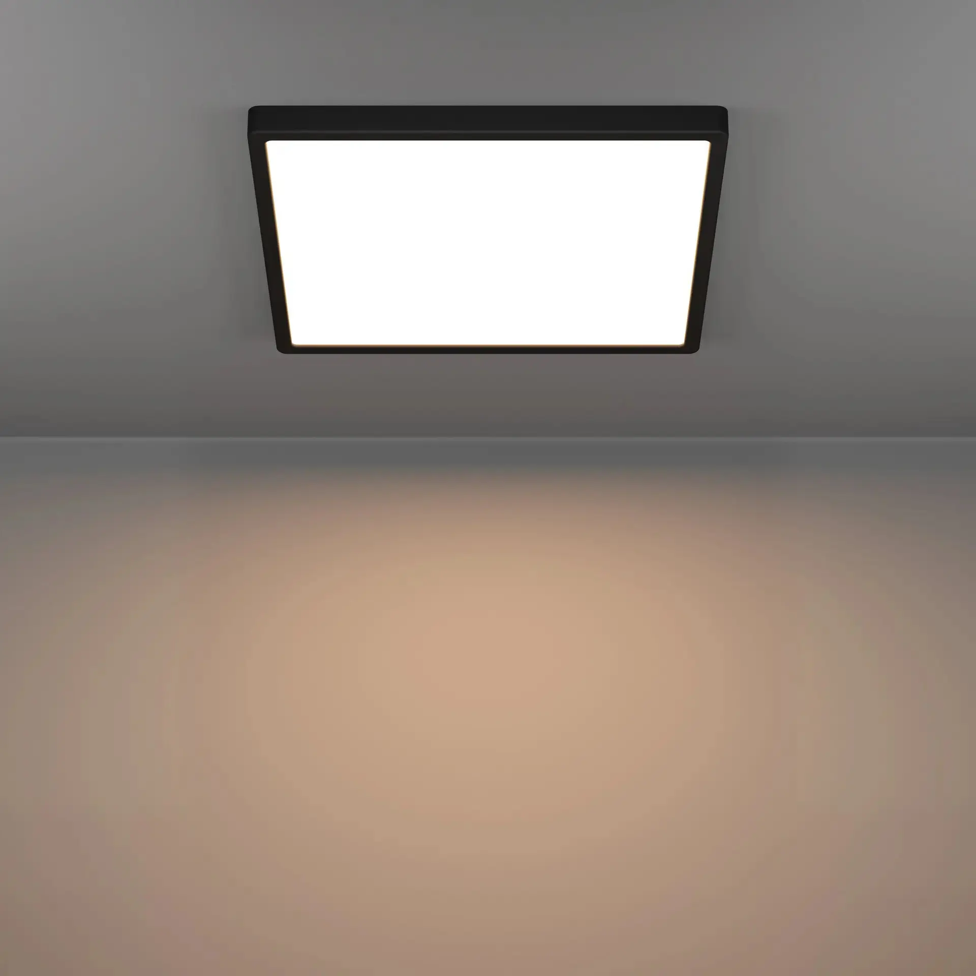 Eglo LED Deckenleuchte Fueva 6 schwarz 39 x 39 cm warmweiß-kaltweiß dimmbar