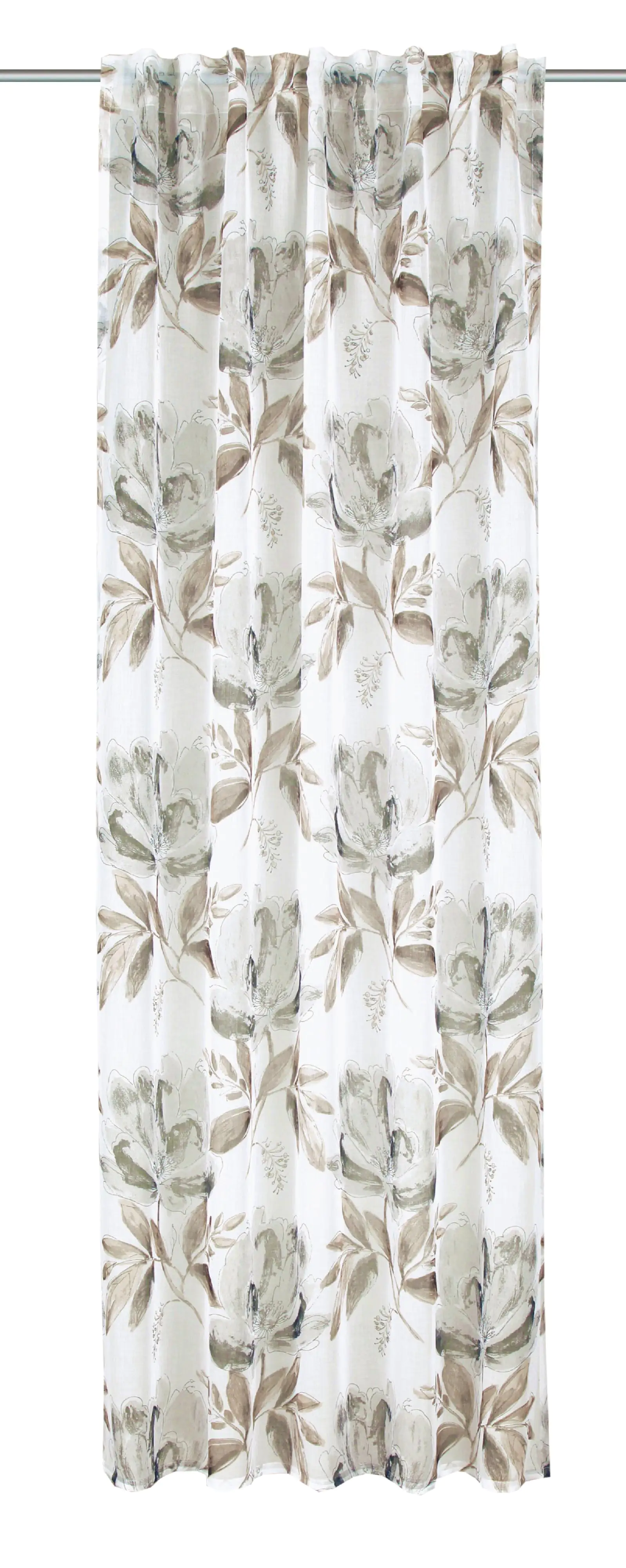 Neusser Collection Verdunklungsschal mit Gardinenband taupe 135x245 cm