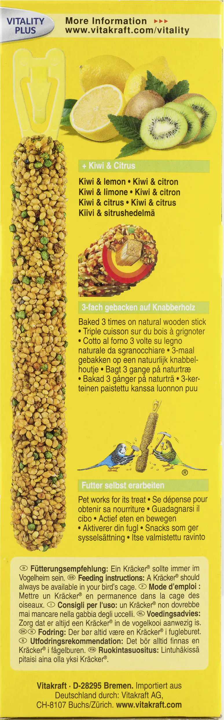 Vitakraft Kräcker® Kiwi & Citrus 2 Stück / 60 g