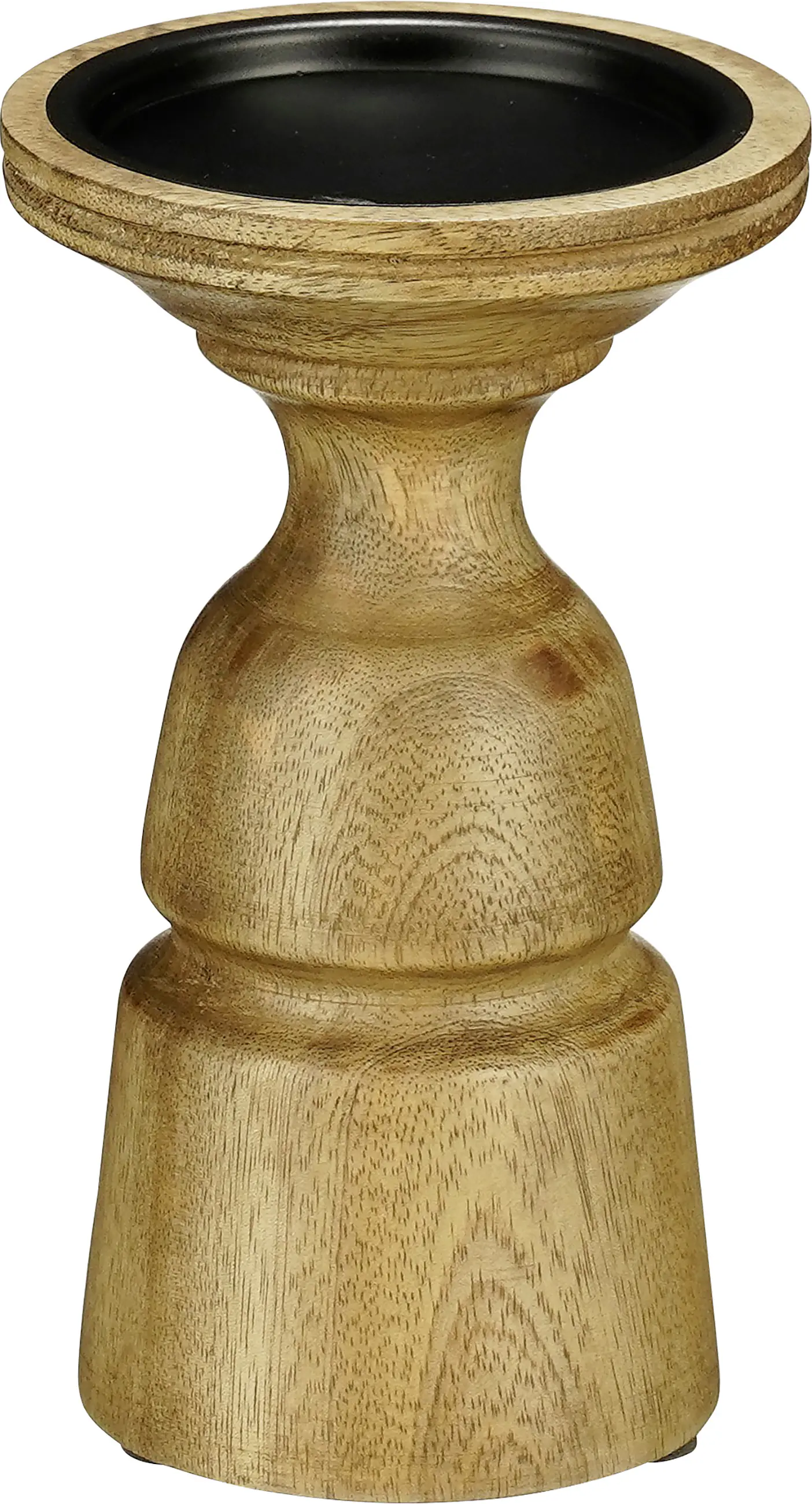 Mica Decorations Kerzenständer Nino mango wood 10 x 17 cm dunkel braun