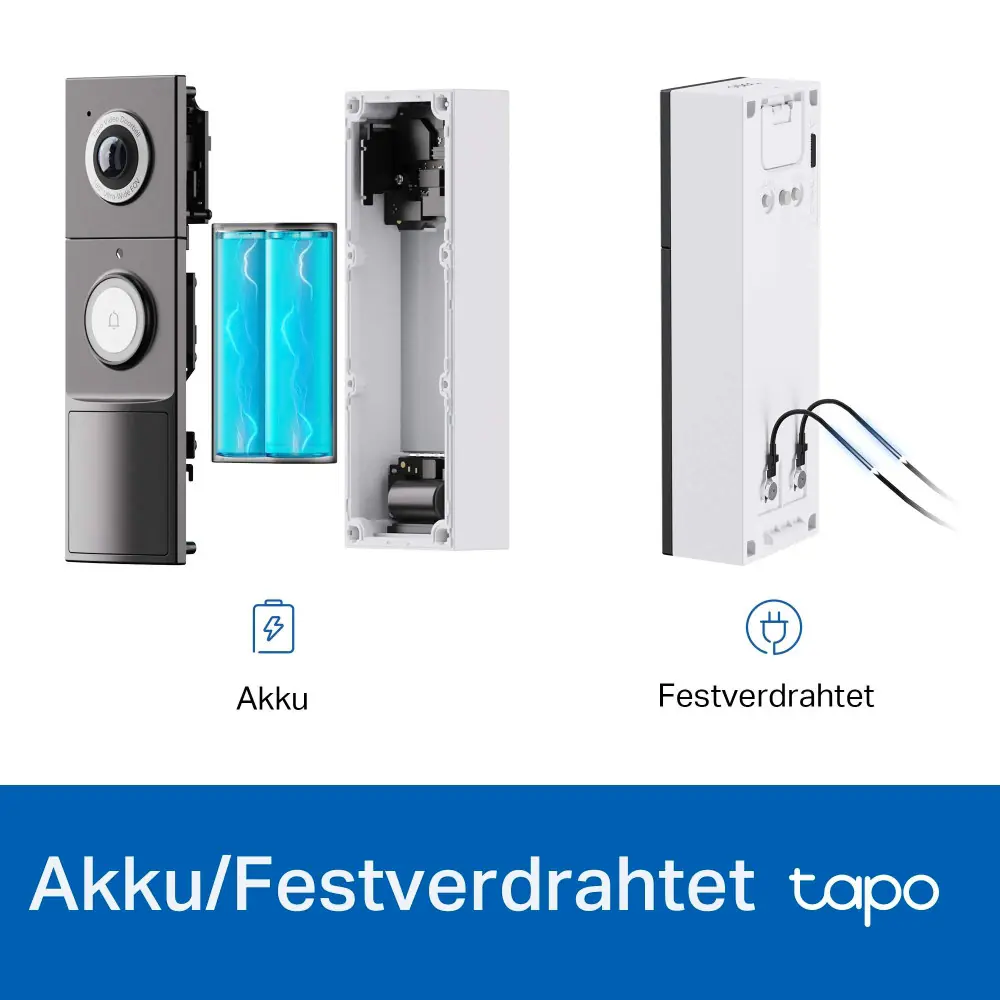 TP-Link Türklingelkamera Tapo D235 Smart Video schwarz TP-Link Türklingelkamera Tapo D235 Smart Video schwarz
