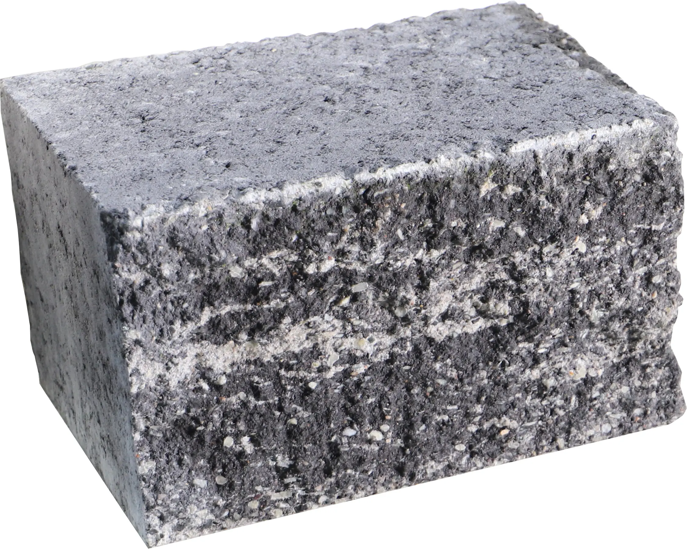 EHL Mauerstein Anzio Light Halbstein 25 x 18 x 15 cm grau-anthrazit-nunaciert