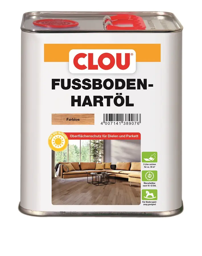 Clou Fußboden Hartöl 3 L farblos Clou Fußboden Hartöl 3 L farblos