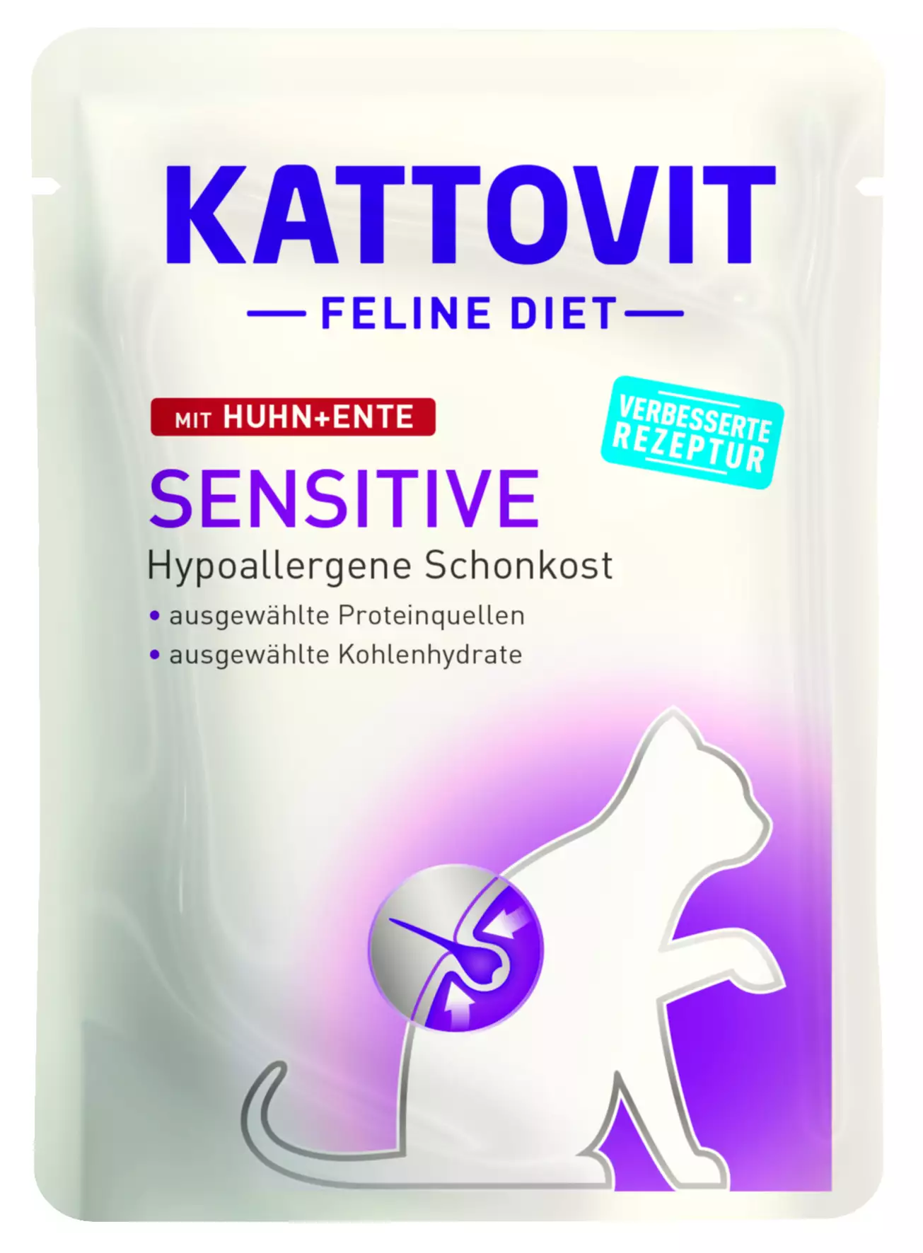 Kattovit Sensi Huhn und Ente Katzennassfutter 85 g