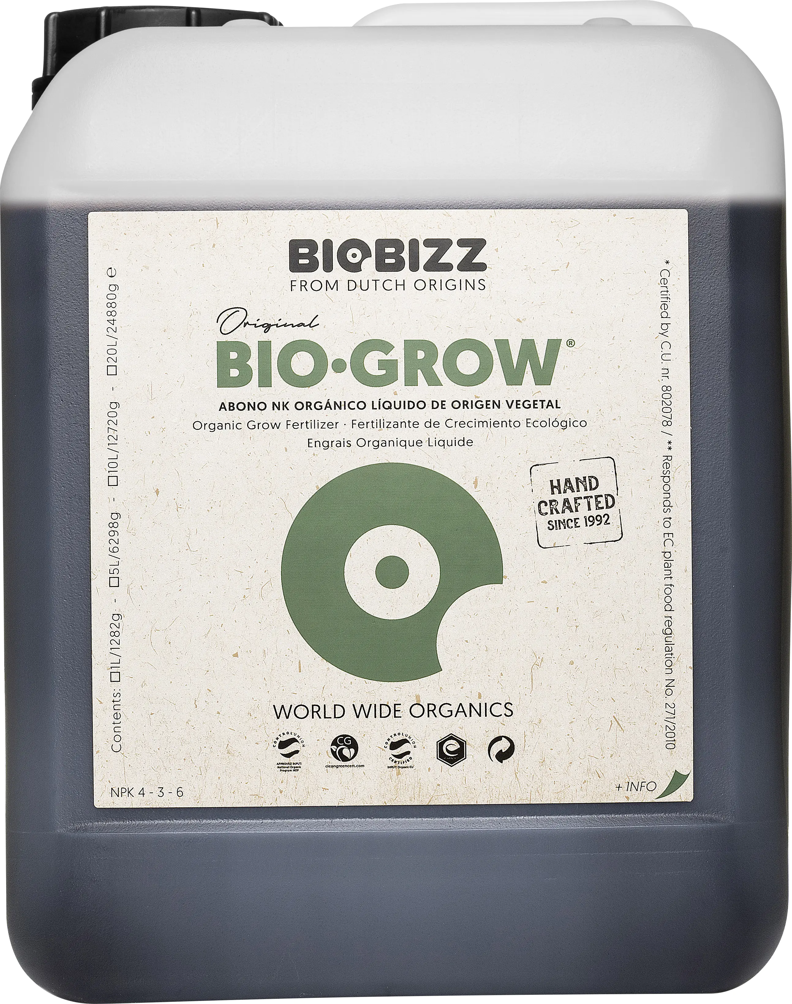 BioBizz Dünger Bio-Grow 5 L