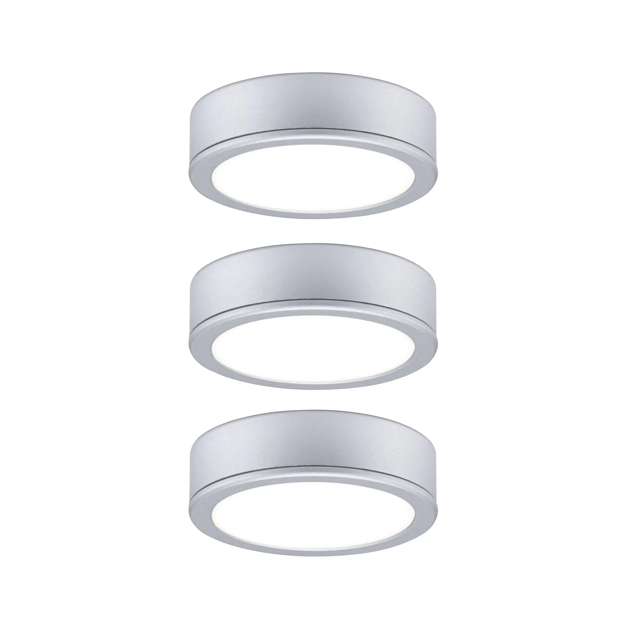 Paulmann LED Unterbauleuchte Pukk chrom matt Ø 6,5 cm TW 3er Set