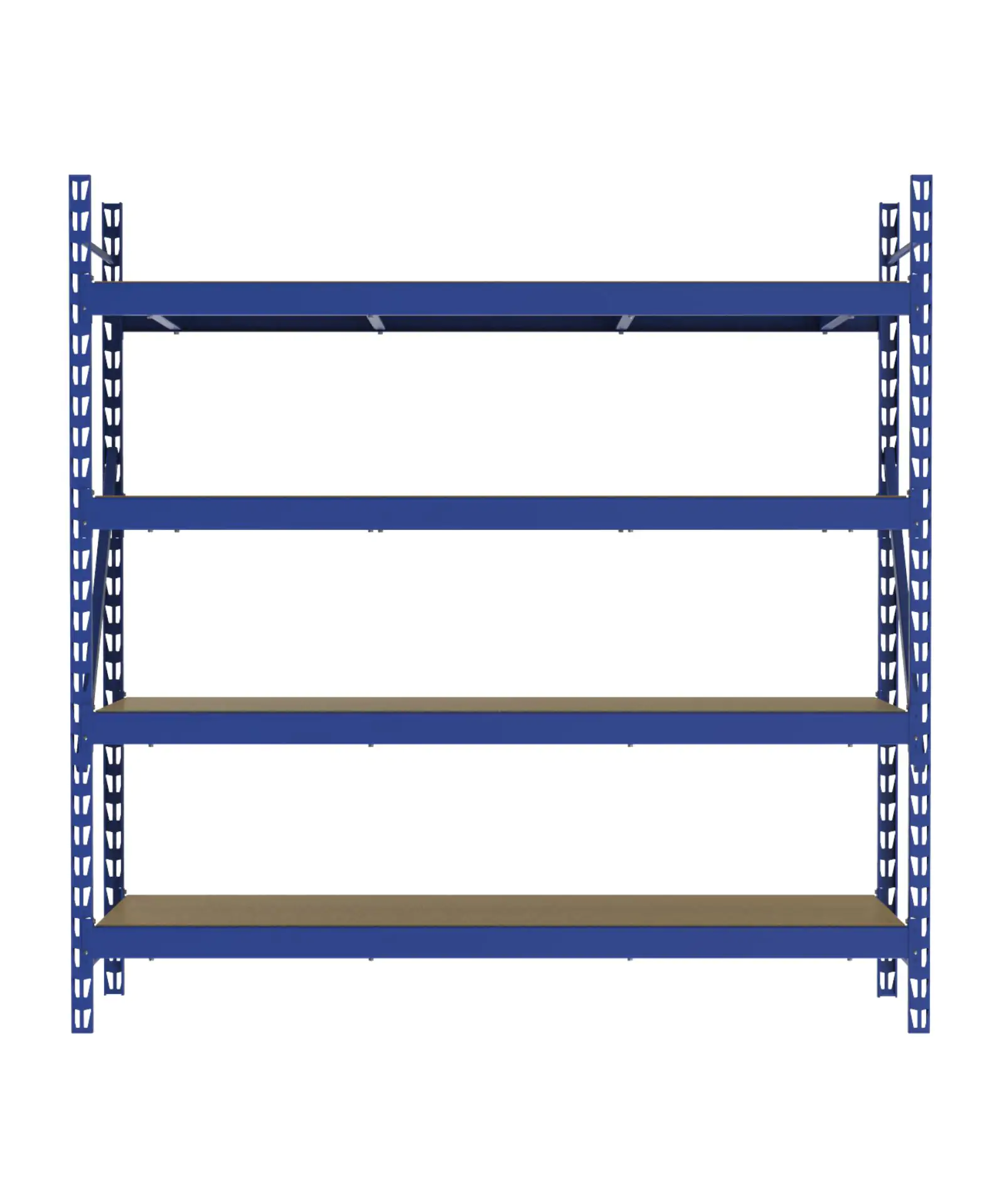 Primaster Metallsteckregal 200 x 200 x 60 cm 4 Holzböden 3200 kg