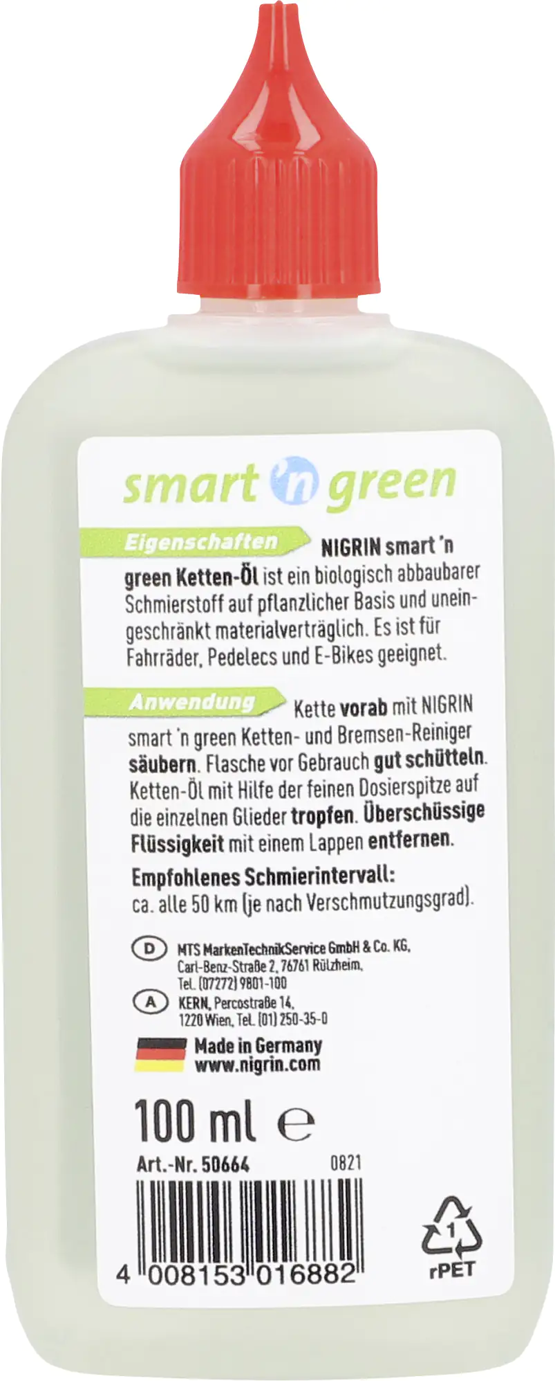 Nigrin Smart'n Green Kettenöl 100ml Nigrin Smart'n Green Kettenöl 100ml