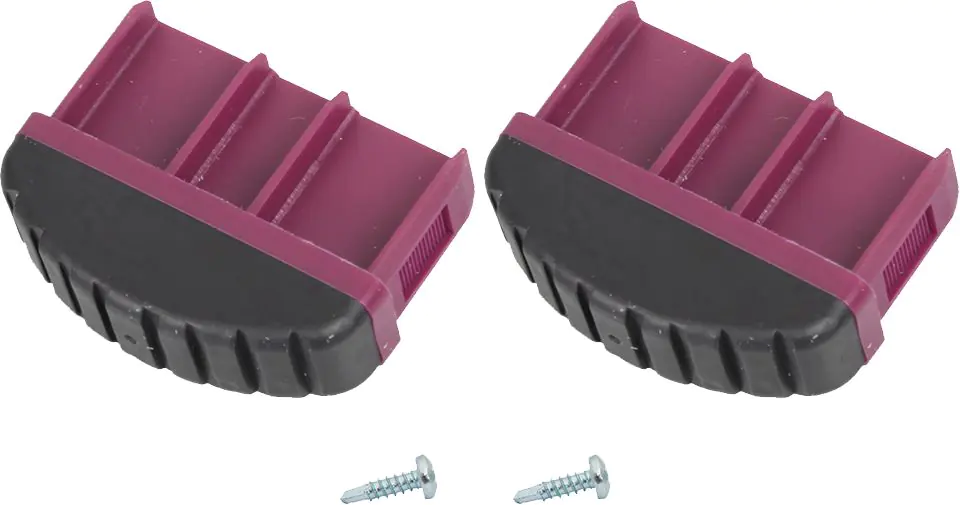 Krause Fußstopfen Corda Kunststoff 71,5 x 20 mm 2 Stück