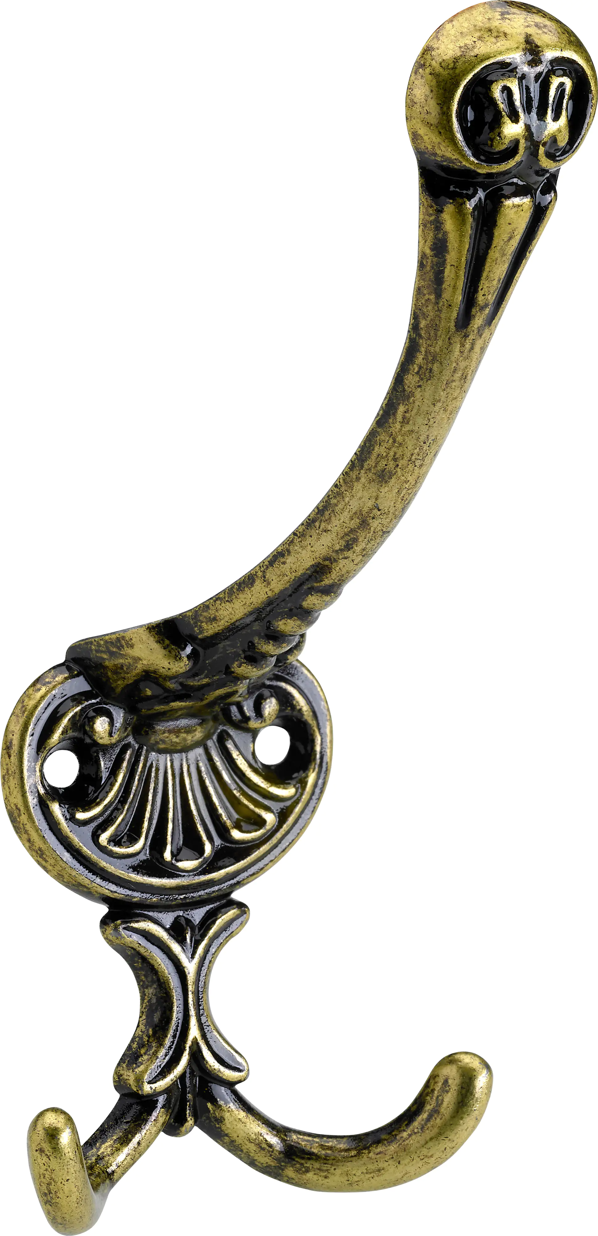 Hettich Hut- & Mantelhaken 14,5 x 5,8 x 7 cm  brüniert gold - 1 Stück