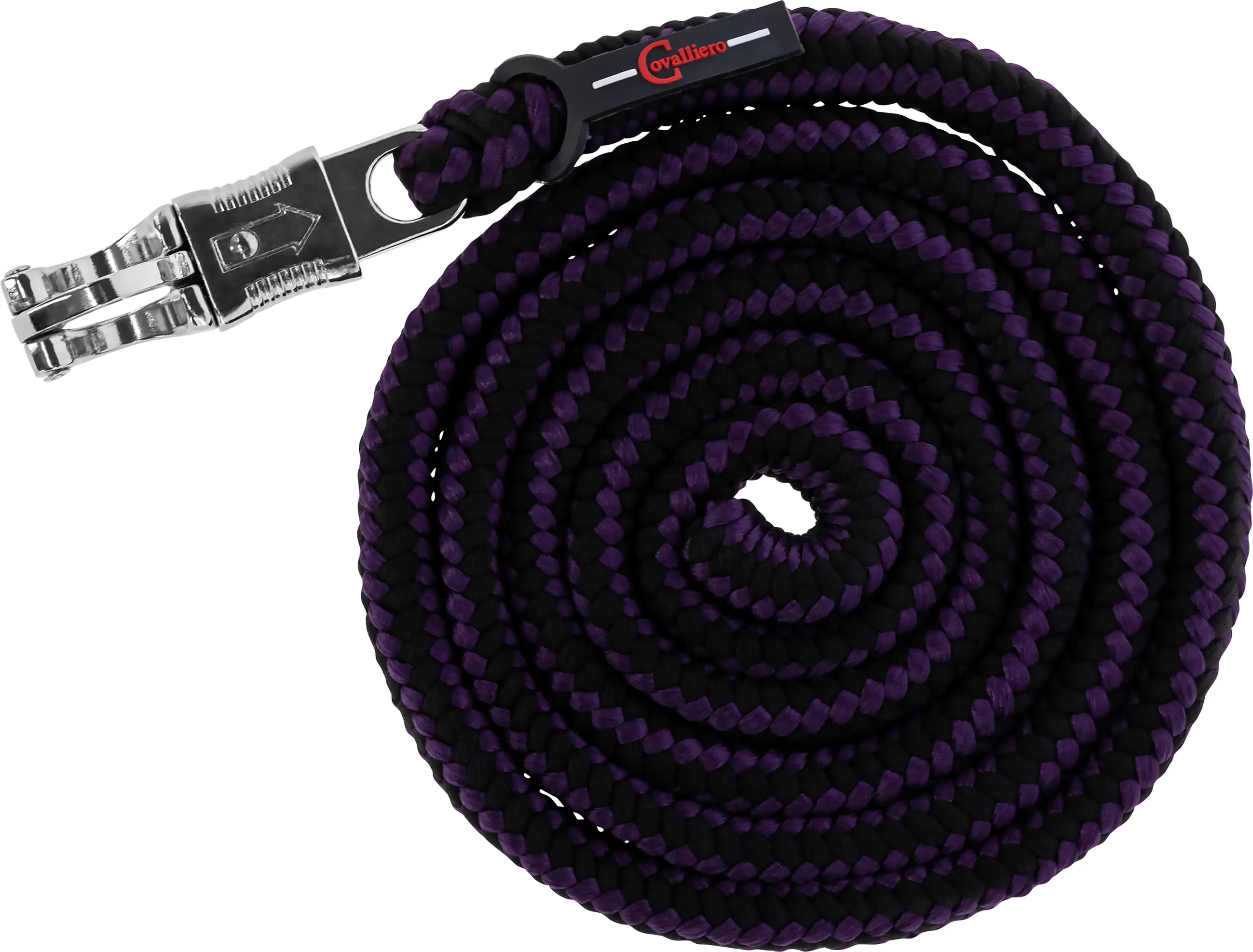 Kerbl Führstrick Hippo mit  Panikhaken aubergine-anthrazit